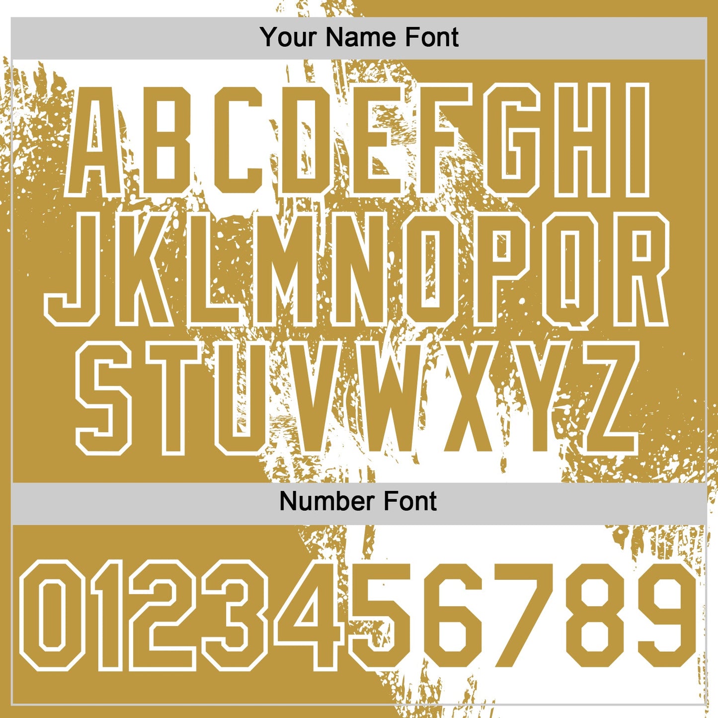 Custom White Old Gold 3D Pattern Design Abstract Brush Stroke Authentic Baseball Jersey - Sky-Custom