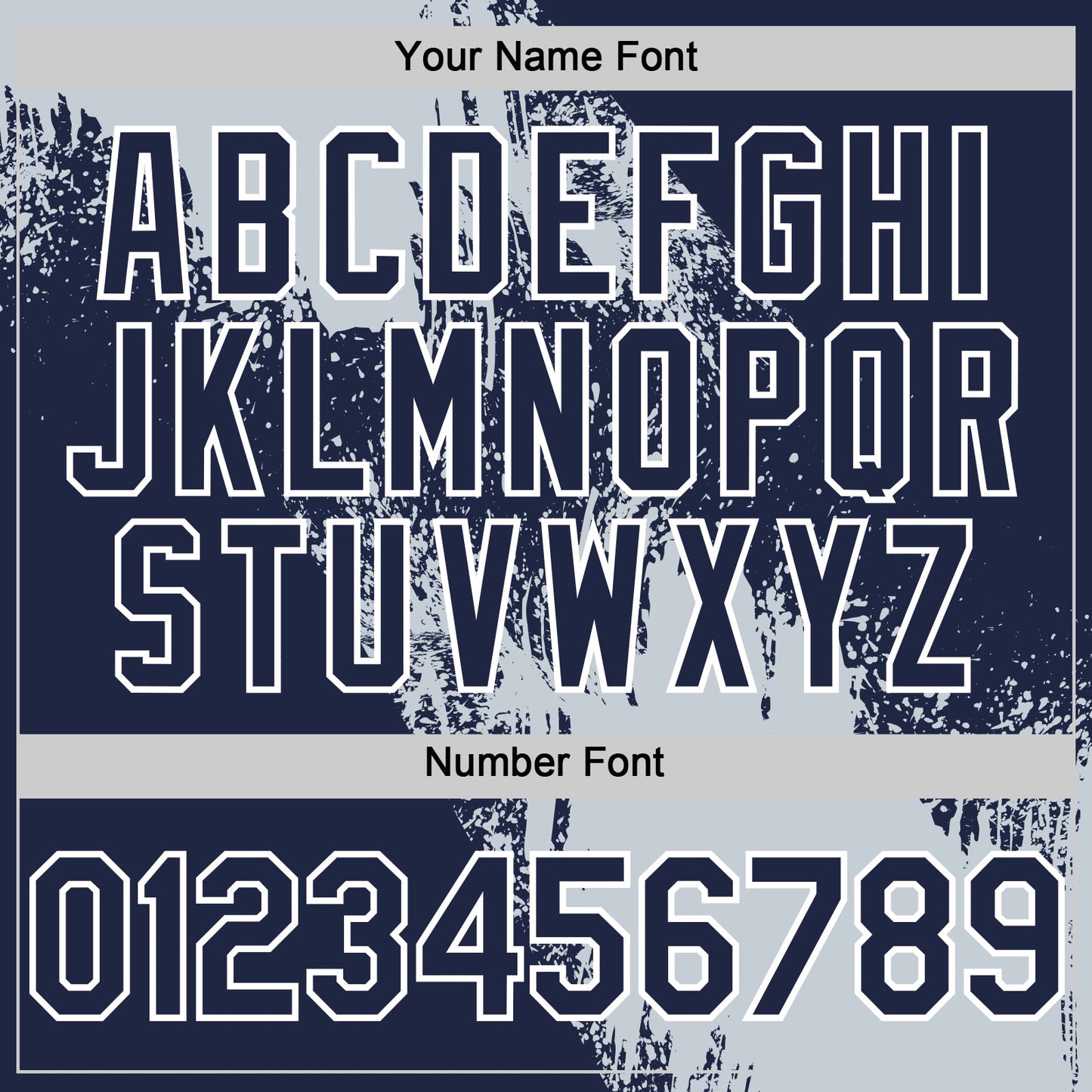 Custom Silver Navy-White 3D Pattern Design Abstract Brush Stroke Authentic Baseball Jersey - Sky-Custom