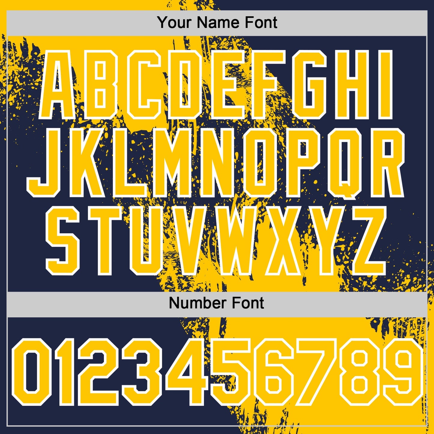 Custom Yellow Navy-White 3D Pattern Design Abstract Brush Stroke Authentic Baseball Jersey - Sky-Custom