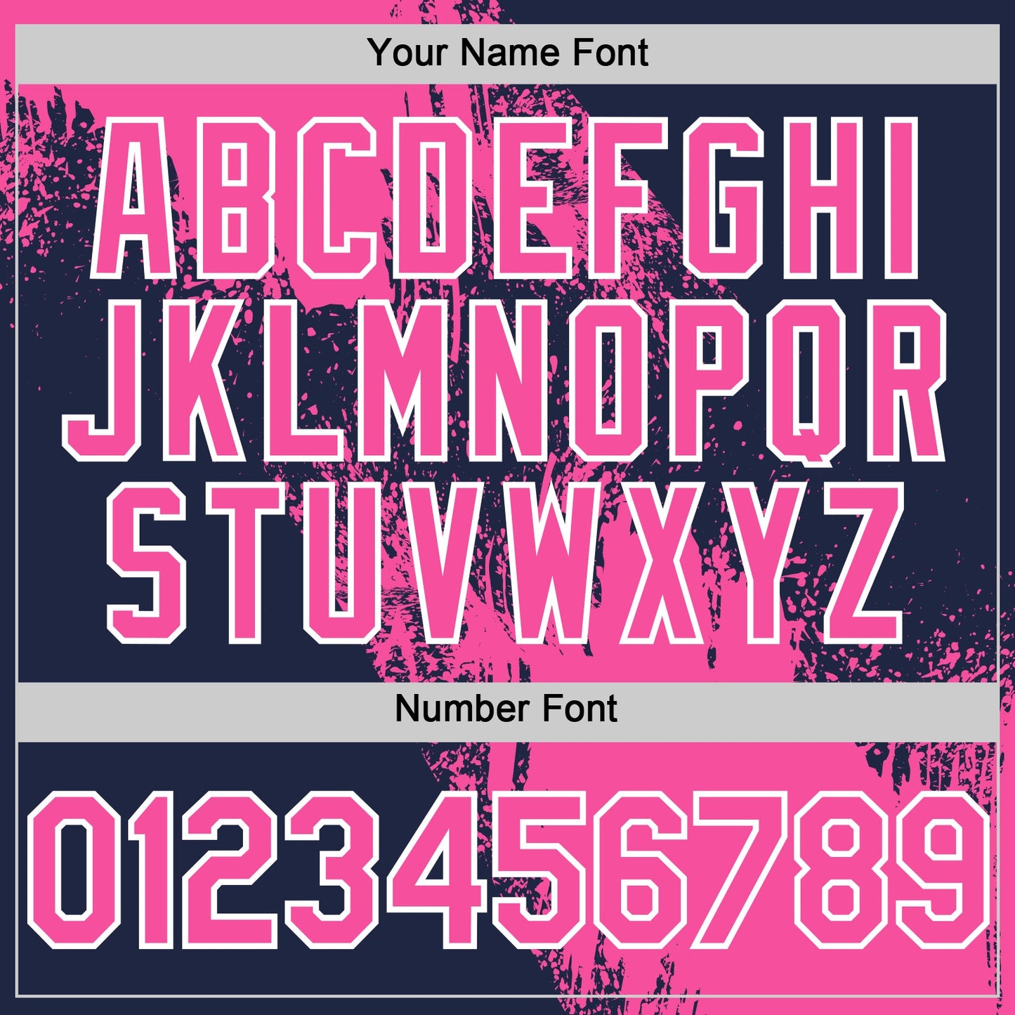 Custom Pink Navy-White 3D Pattern Design Abstract Brush Stroke Authentic Baseball Jersey - Sky-Custom