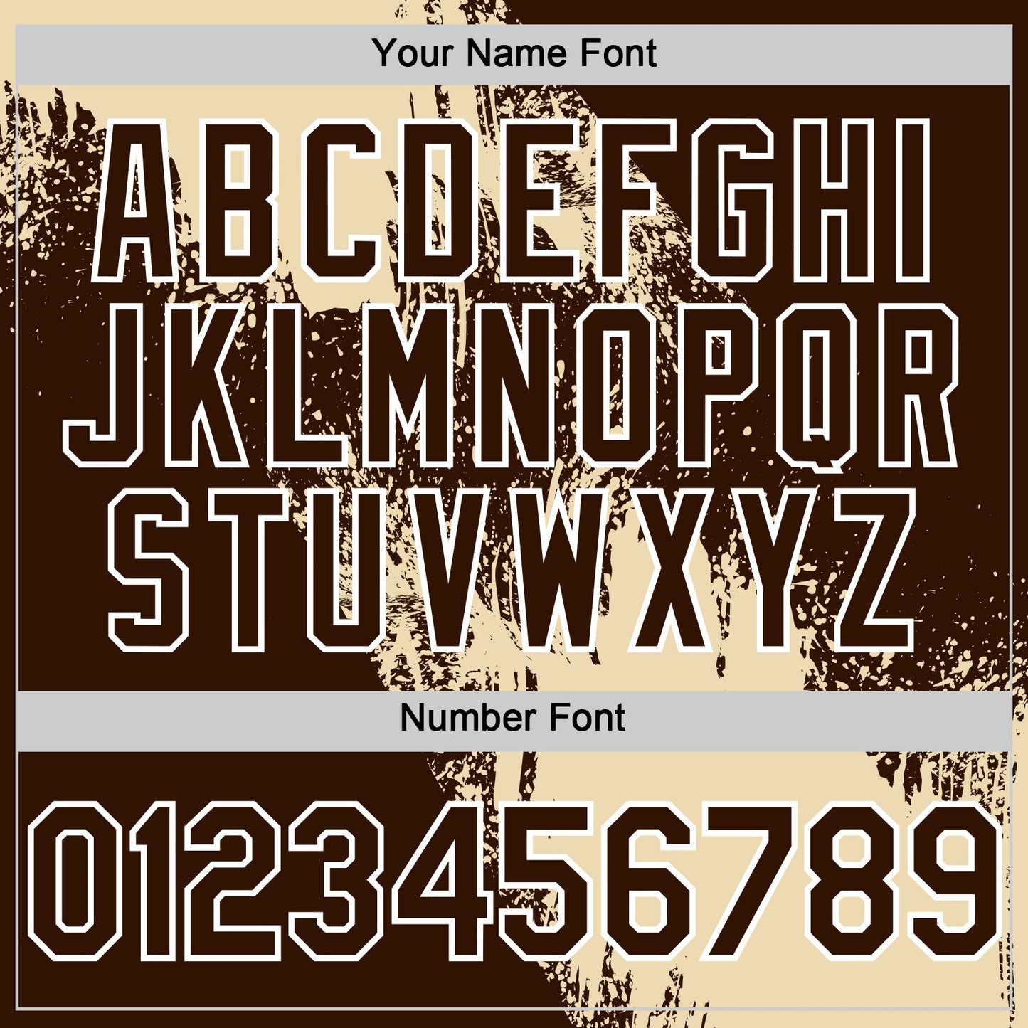 Custom Cream Brown-White 3D Pattern Design Abstract Brush Stroke Authentic Baseball Jersey - Sky-Custom