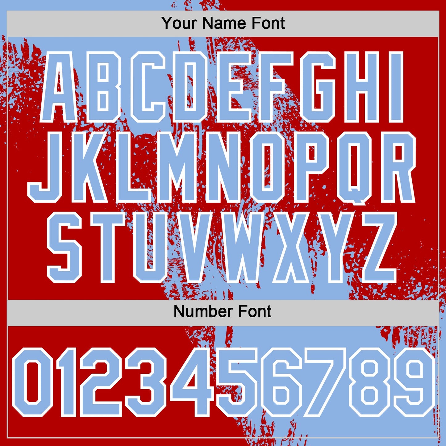 Custom Light Blue Red-White 3D Pattern Design Abstract Brush Stroke Authentic Baseball Jersey - Sky-Custom