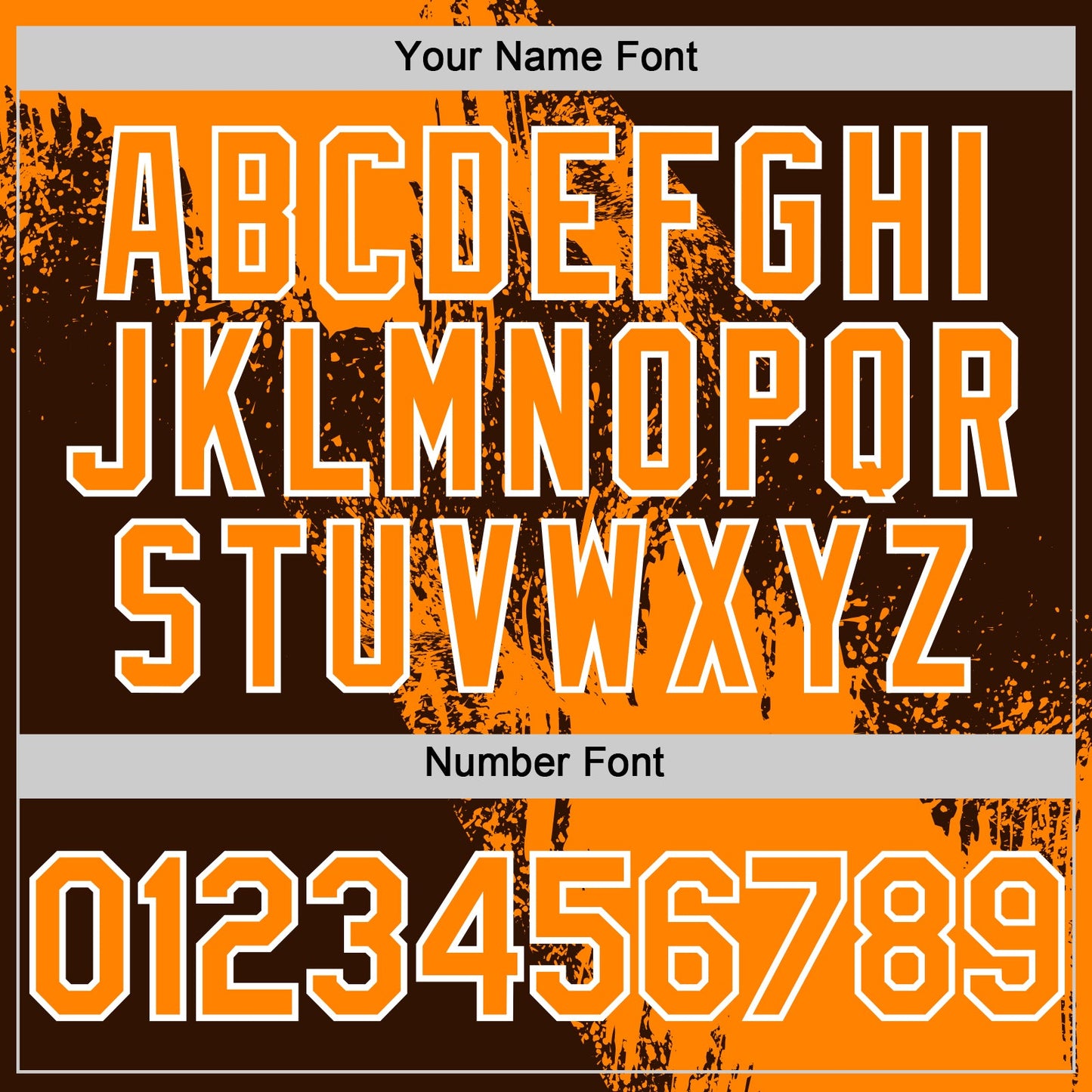 Custom Bay Orange Brown-White 3D Pattern Design Abstract Brush Stroke Authentic Baseball Jersey - Sky-Custom