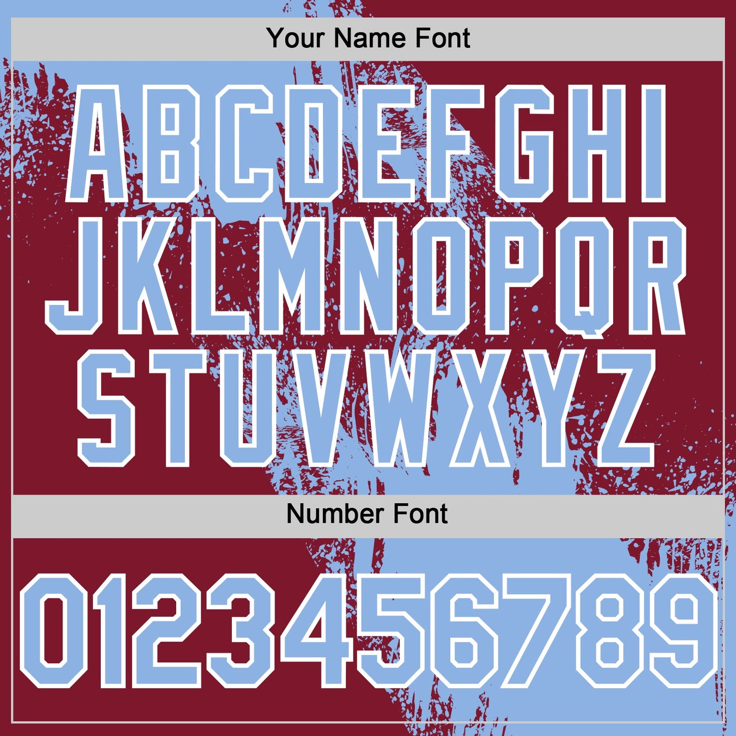 Custom Light Blue Crimson-White 3D Pattern Design Abstract Brush Stroke Authentic Baseball Jersey - Sky-Custom