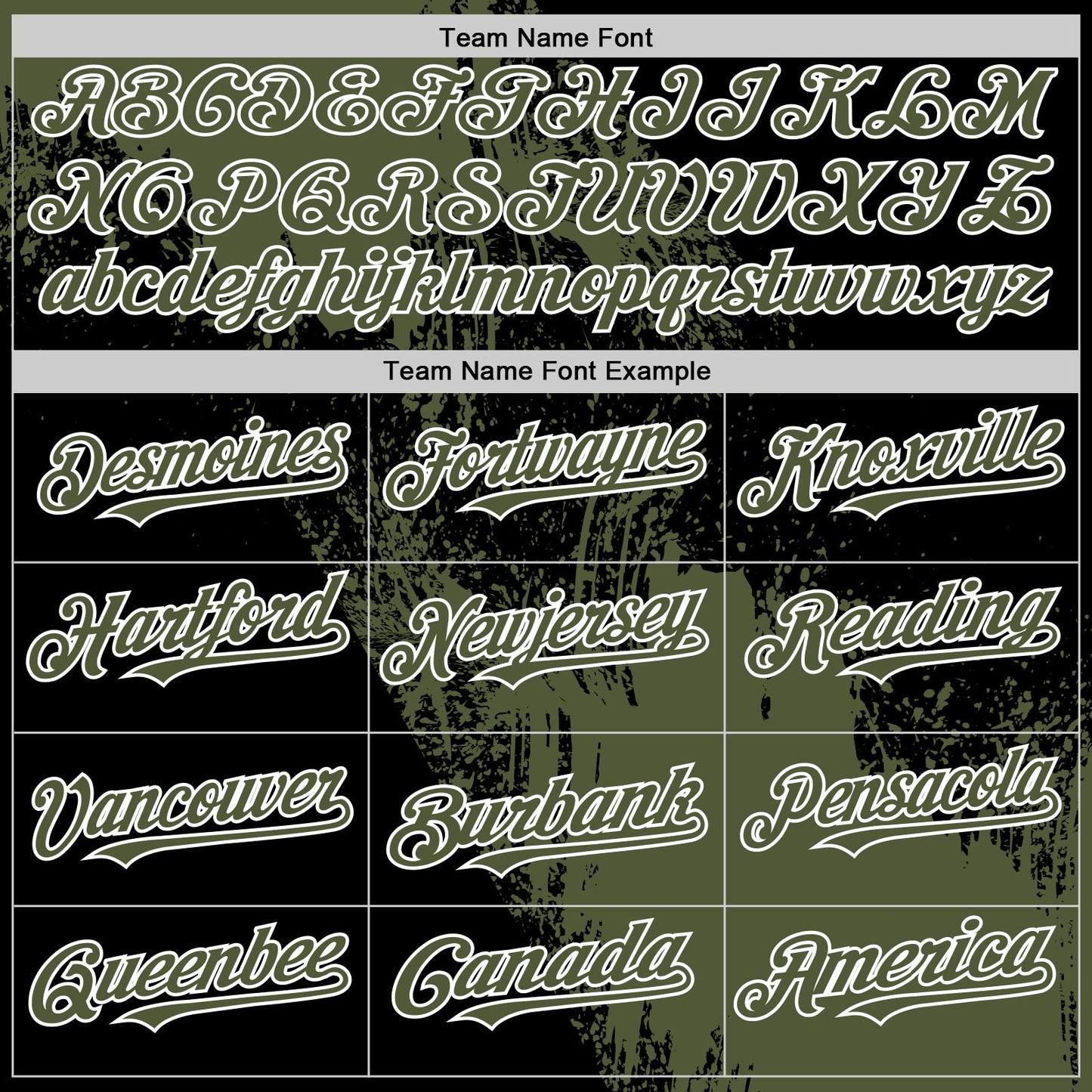 Custom Olive Black-White 3D Pattern Design Abstract Brush Stroke Authentic Baseball Jersey - Sky-Custom