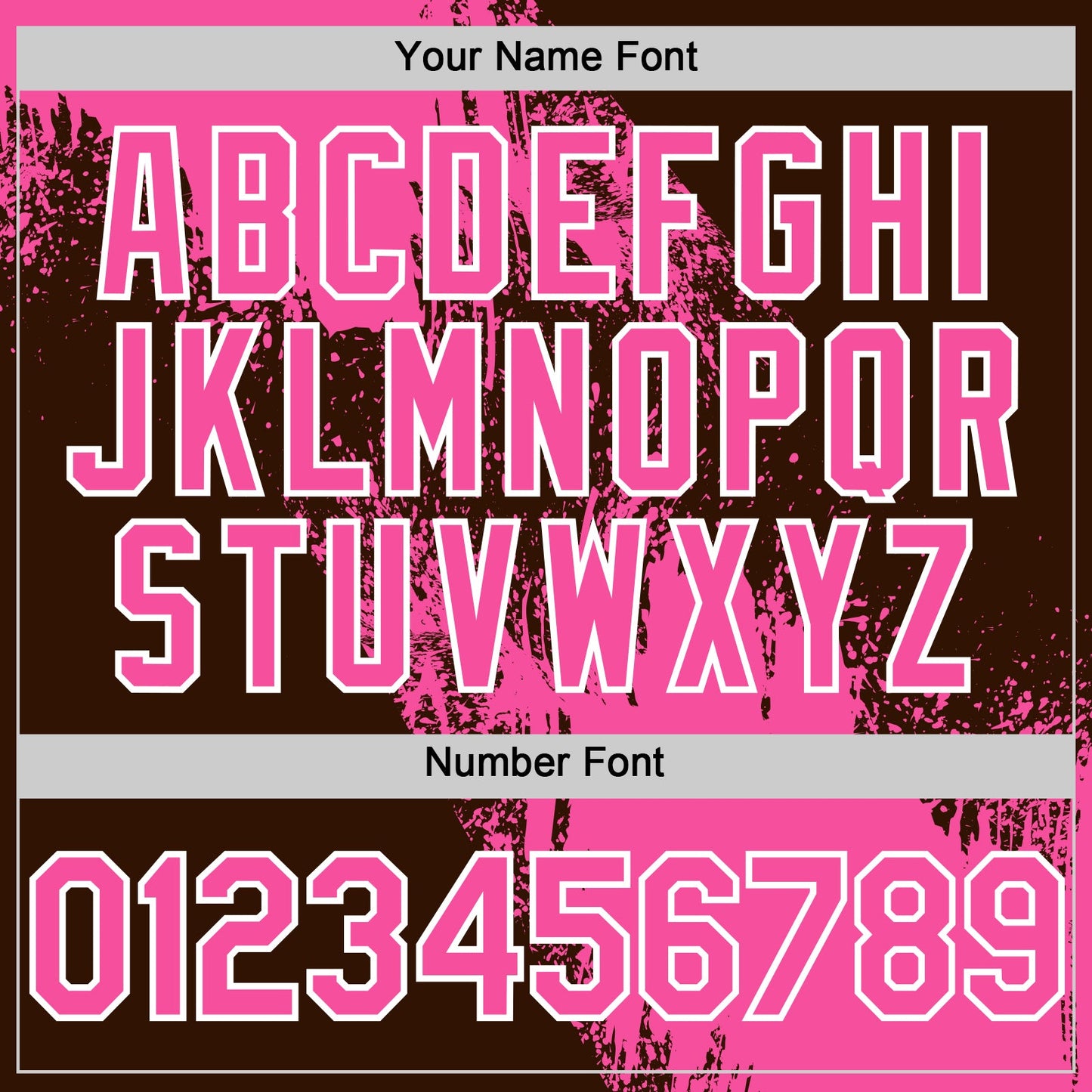 Custom Pink Brown-White 3D Pattern Design Abstract Brush Stroke Authentic Baseball Jersey - Sky-Custom