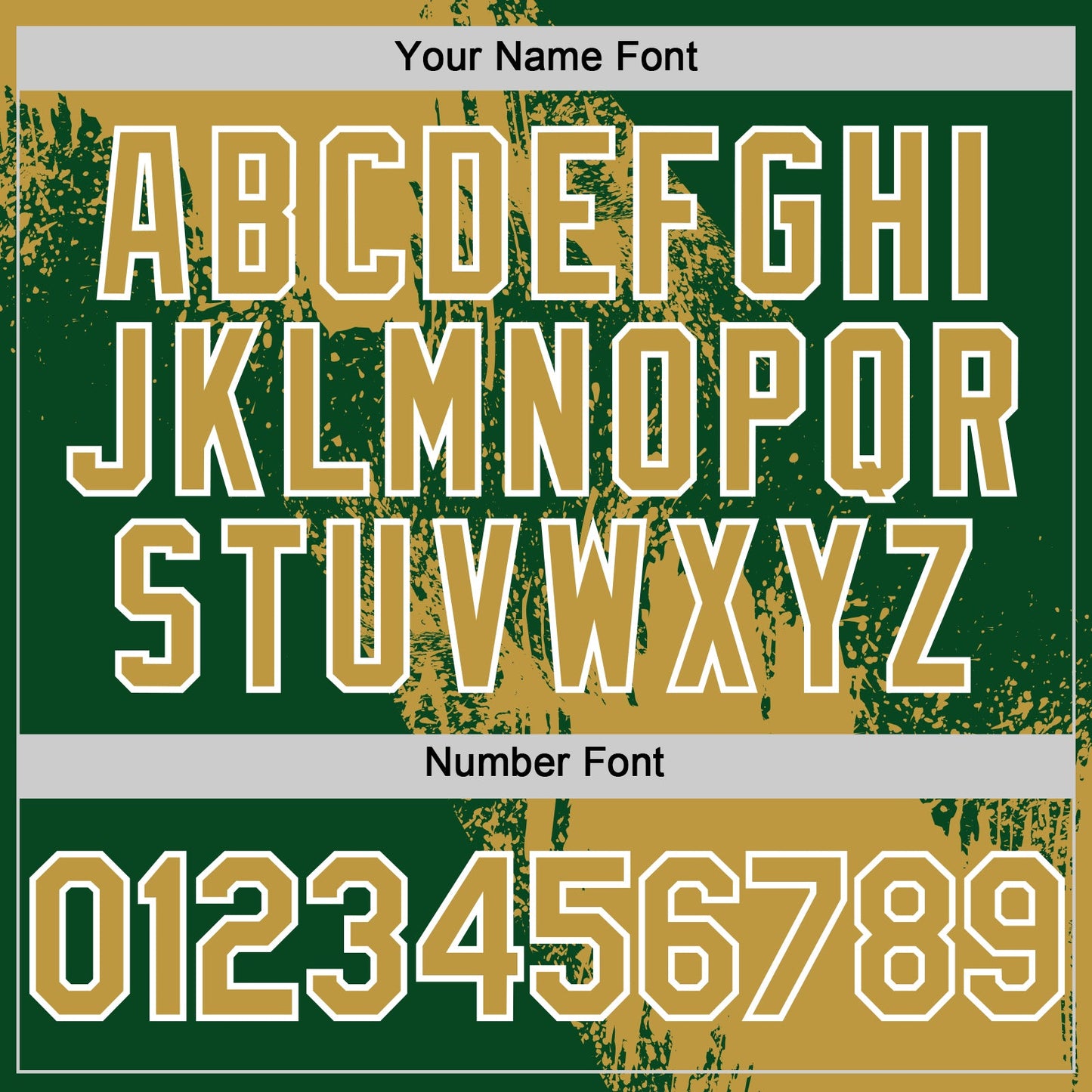 Custom Old Gold Green-White 3D Pattern Design Abstract Brush Stroke Authentic Baseball Jersey - Sky-Custom