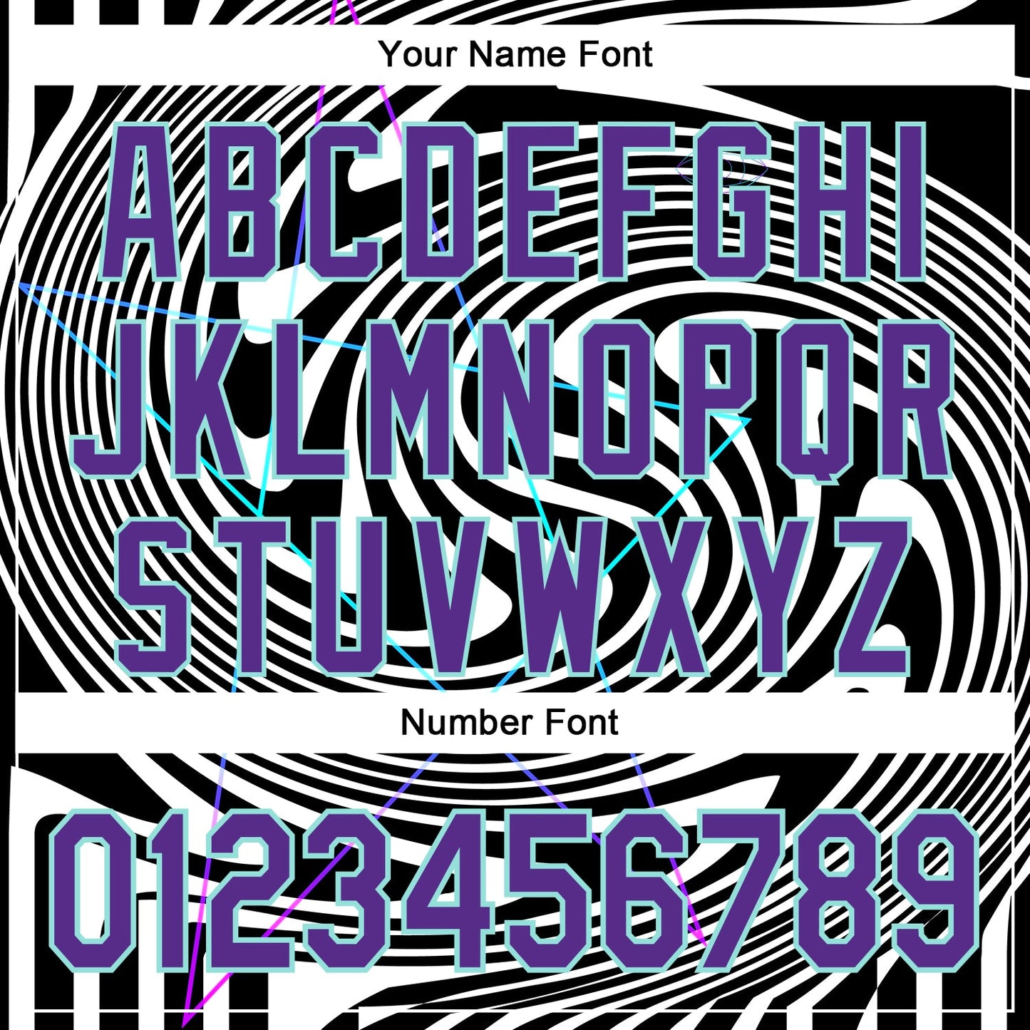 Custom Black Purple-Ice Blue 3D Pattern Design Rave Psychedelic Fluid Art Authentic Baseball Jersey - Sky-Custom