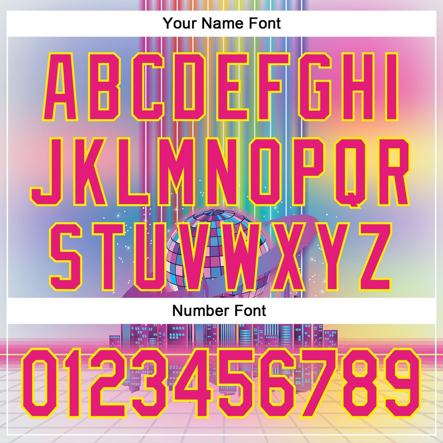 Custom Pink Hot Pink-Light Yellow 3D Pattern Design Rave Psychedelic Neon Music Disco Authentic Baseball Jersey - Sky-Custom