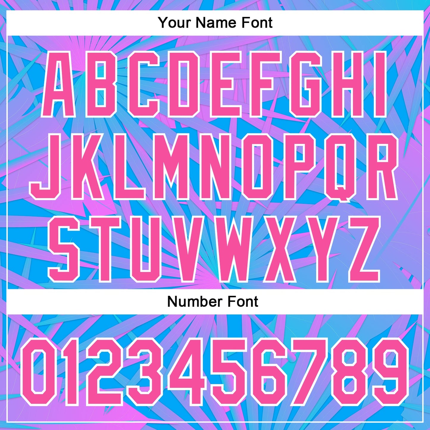 Custom Electric Blue Pink-White 3D Pattern Design Rave Psychedelic Tropical Palm Leaves Authentic Baseball Jersey - Sky-Custom