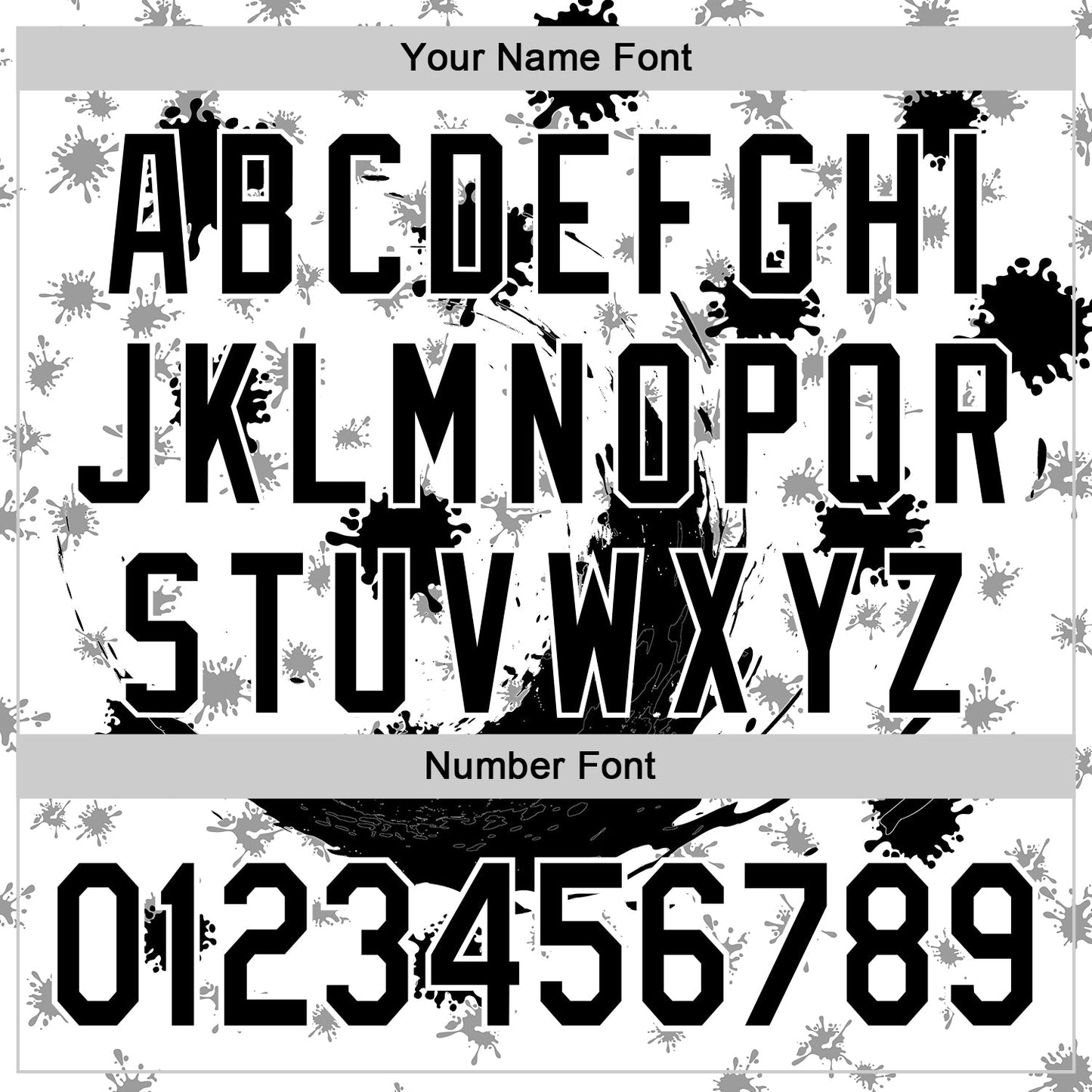 Custom White Black 3D Pattern Design Graffiti Splash Ink Authentic Baseball Jersey - Sky-Custom