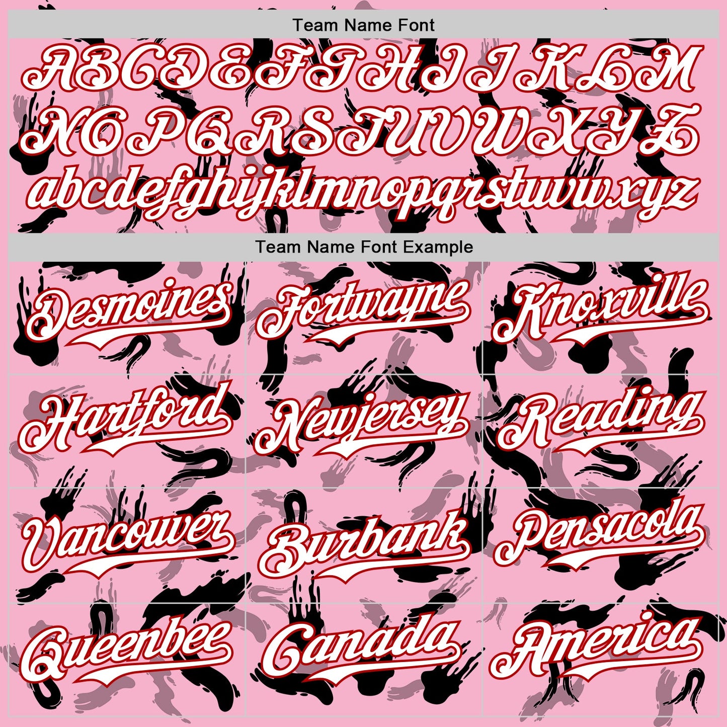 Custom Light Pink White-Red 3D Pattern Design Graffiti Ink Brush Stroke Authentic Baseball Jersey - Sky-Custom