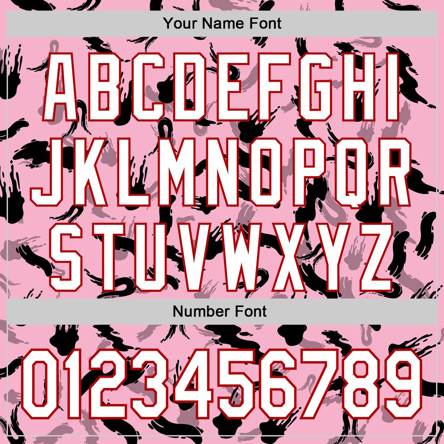 Custom Light Pink White-Red 3D Pattern Design Graffiti Ink Brush Stroke Authentic Baseball Jersey - Sky-Custom