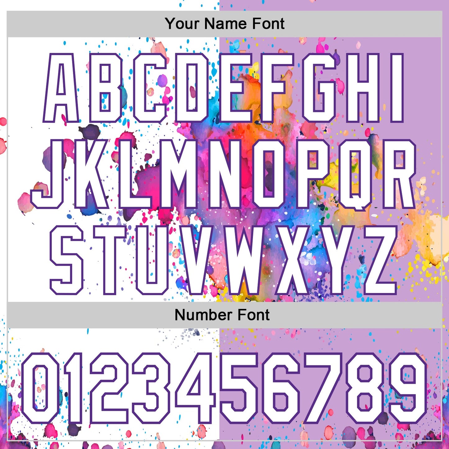 Custom Light Purple White-Purple 3D Pattern Design Graffiti Splash Authentic Baseball Jersey - Sky-Custom