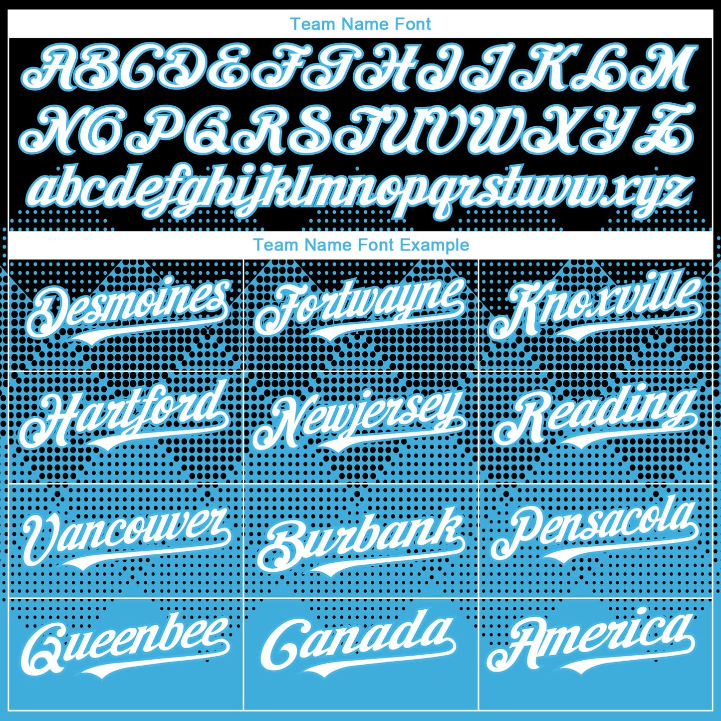 Custom Black White-Sky Blue 3D Gradient Square Shape Authentic Baseball Jersey - Sky-Custom