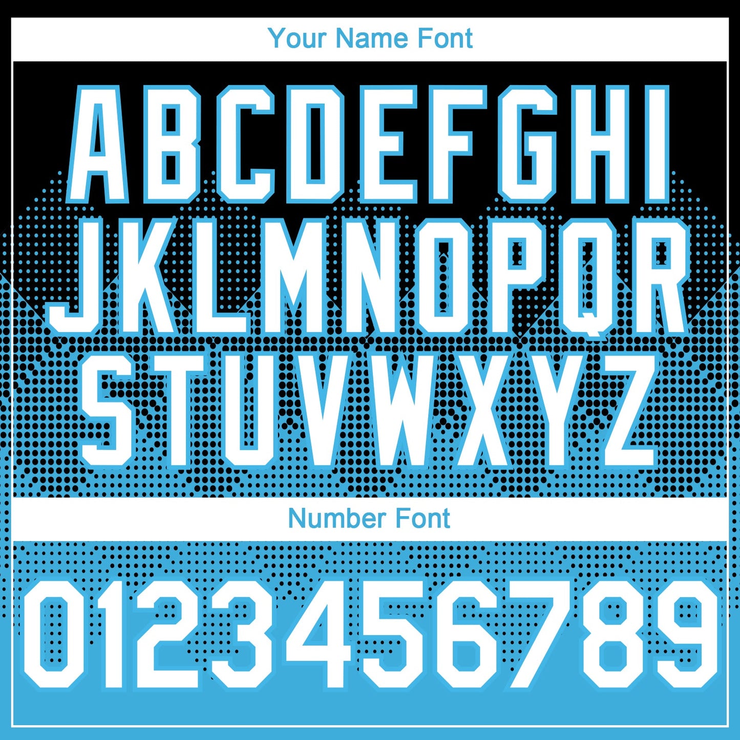 Custom Black White-Sky Blue 3D Gradient Square Shape Authentic Baseball Jersey - Sky-Custom