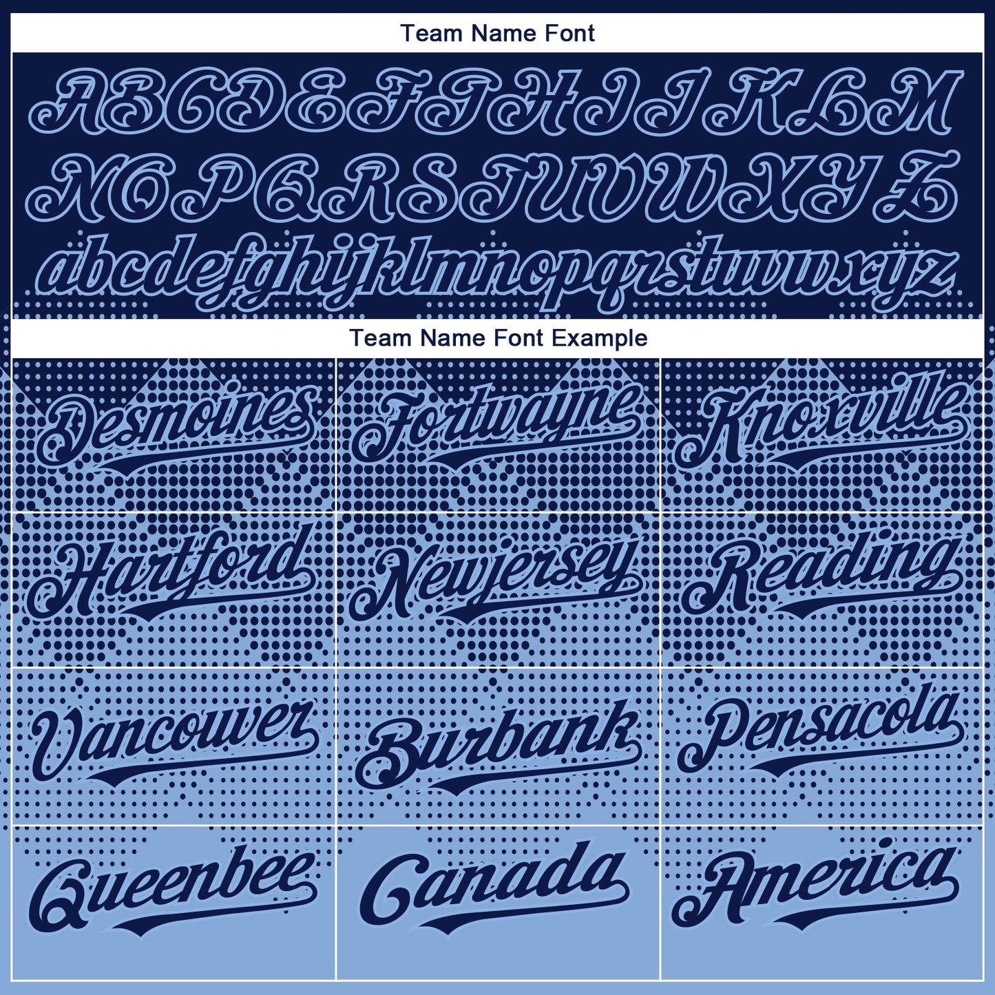 Custom Navy Light Blue 3D Gradient Square Shape Authentic Baseball Jersey - Sky-Custom
