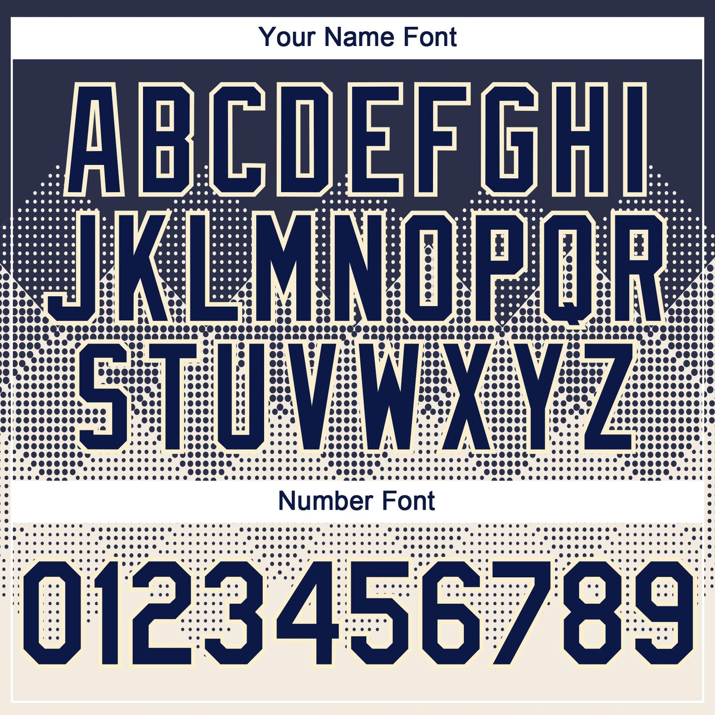 Custom Navy Cream 3D Gradient Square Shape Authentic Baseball Jersey - Sky-Custom