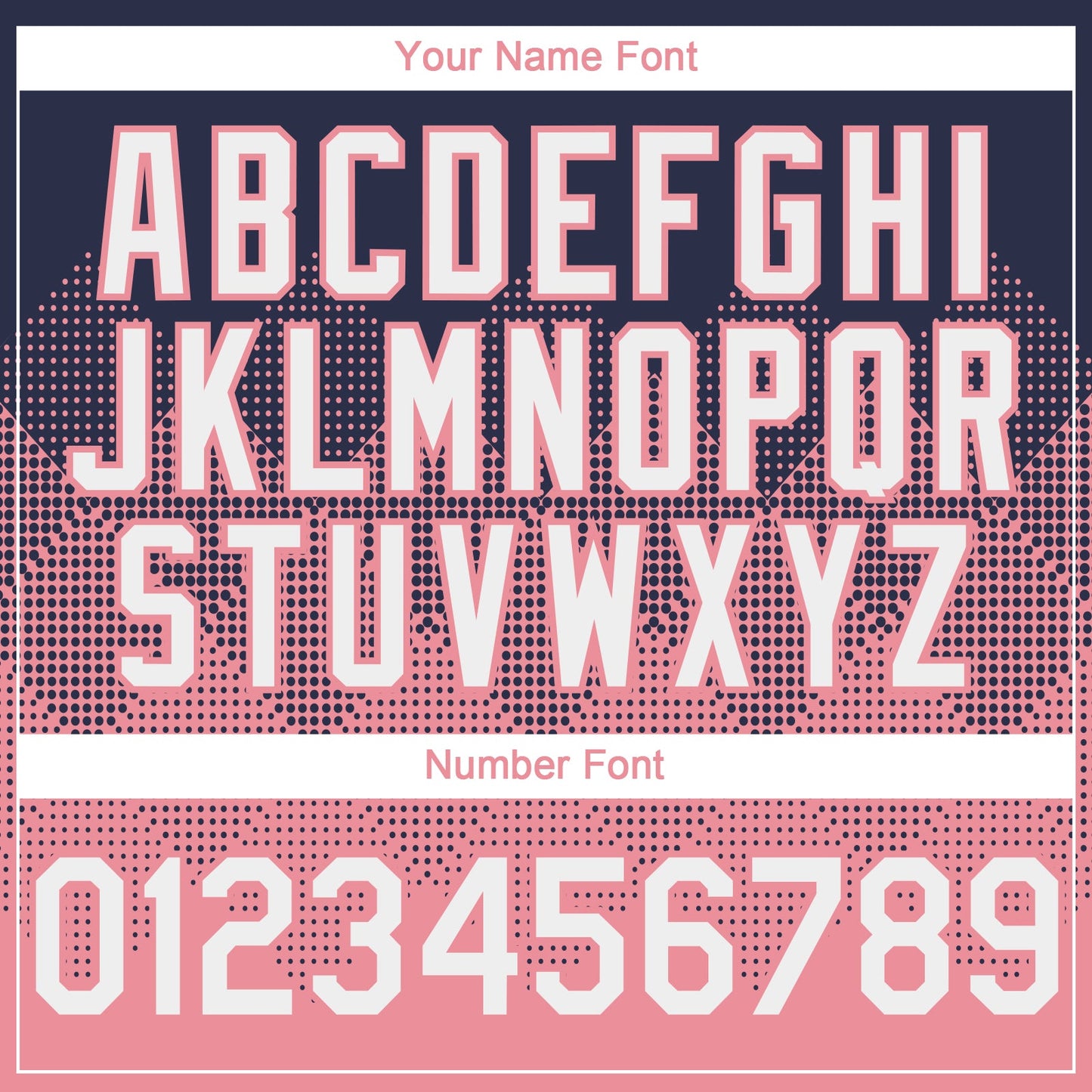 Custom Navy Medium Pink 3D Gradient Square Shape Authentic Baseball Jersey - Sky-Custom