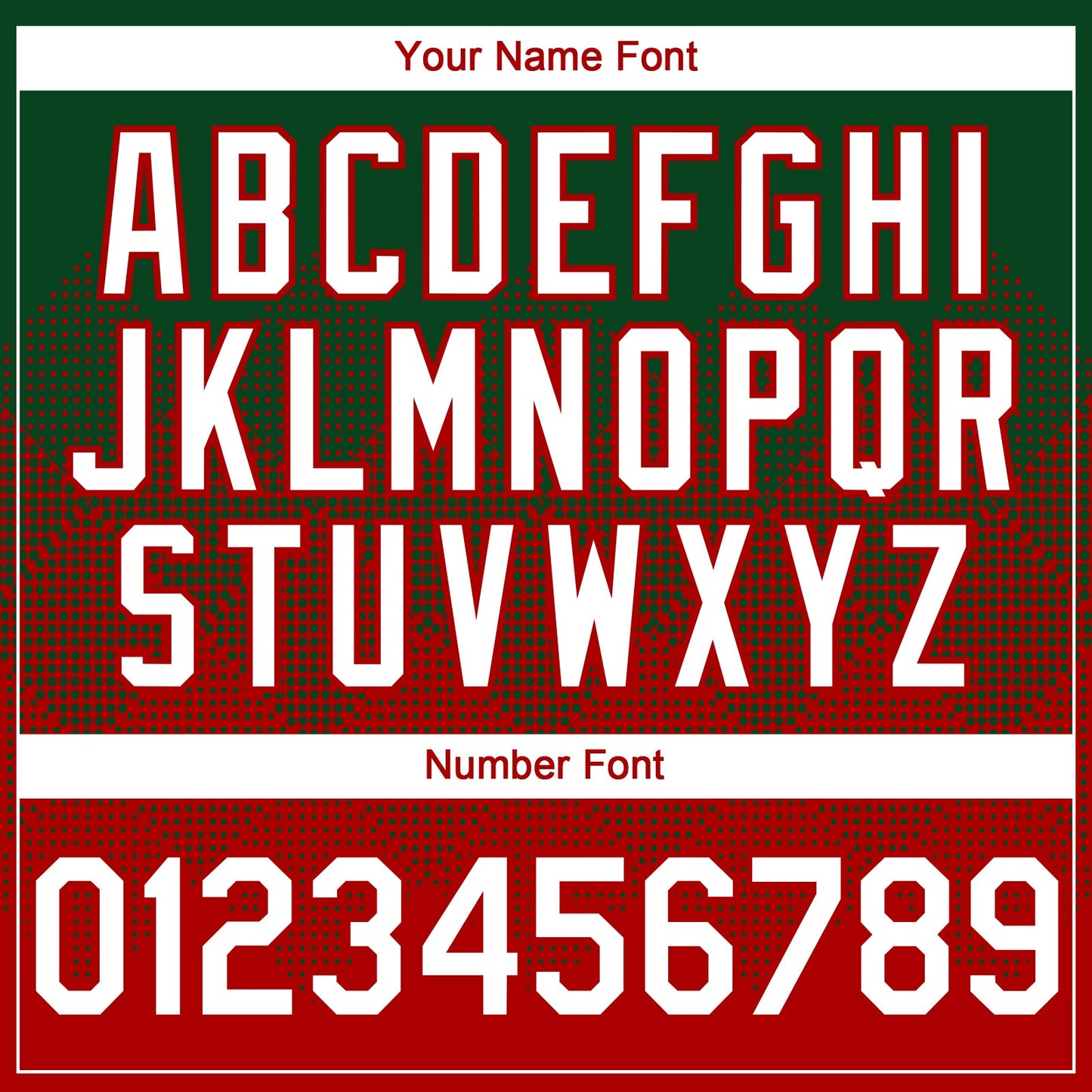 Custom Green White-Red 3D Gradient Square Shape Authentic Baseball Jersey - Sky-Custom