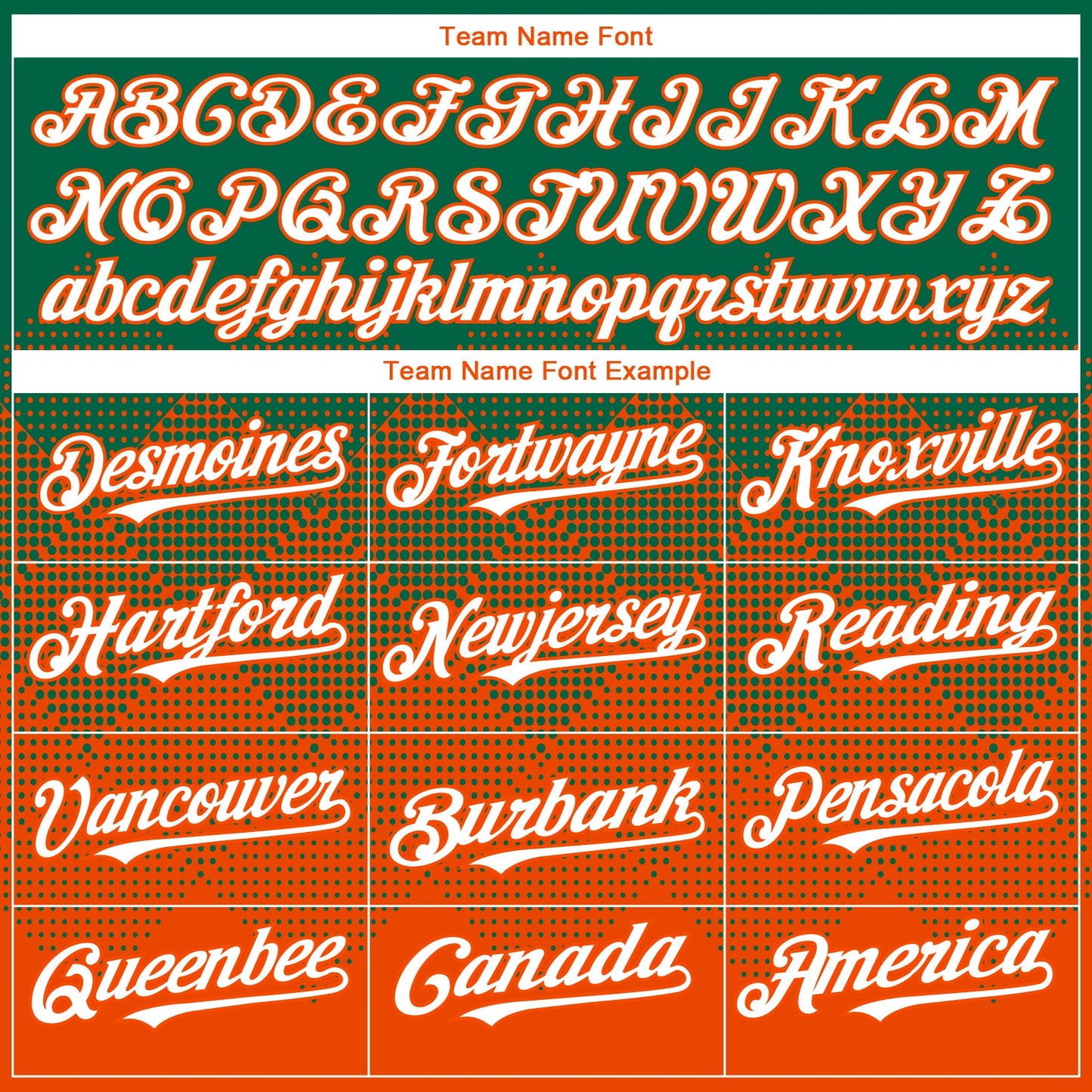 Custom Kelly Green White-Orange 3D Gradient Square Shape Authentic Baseball Jersey - Sky-Custom