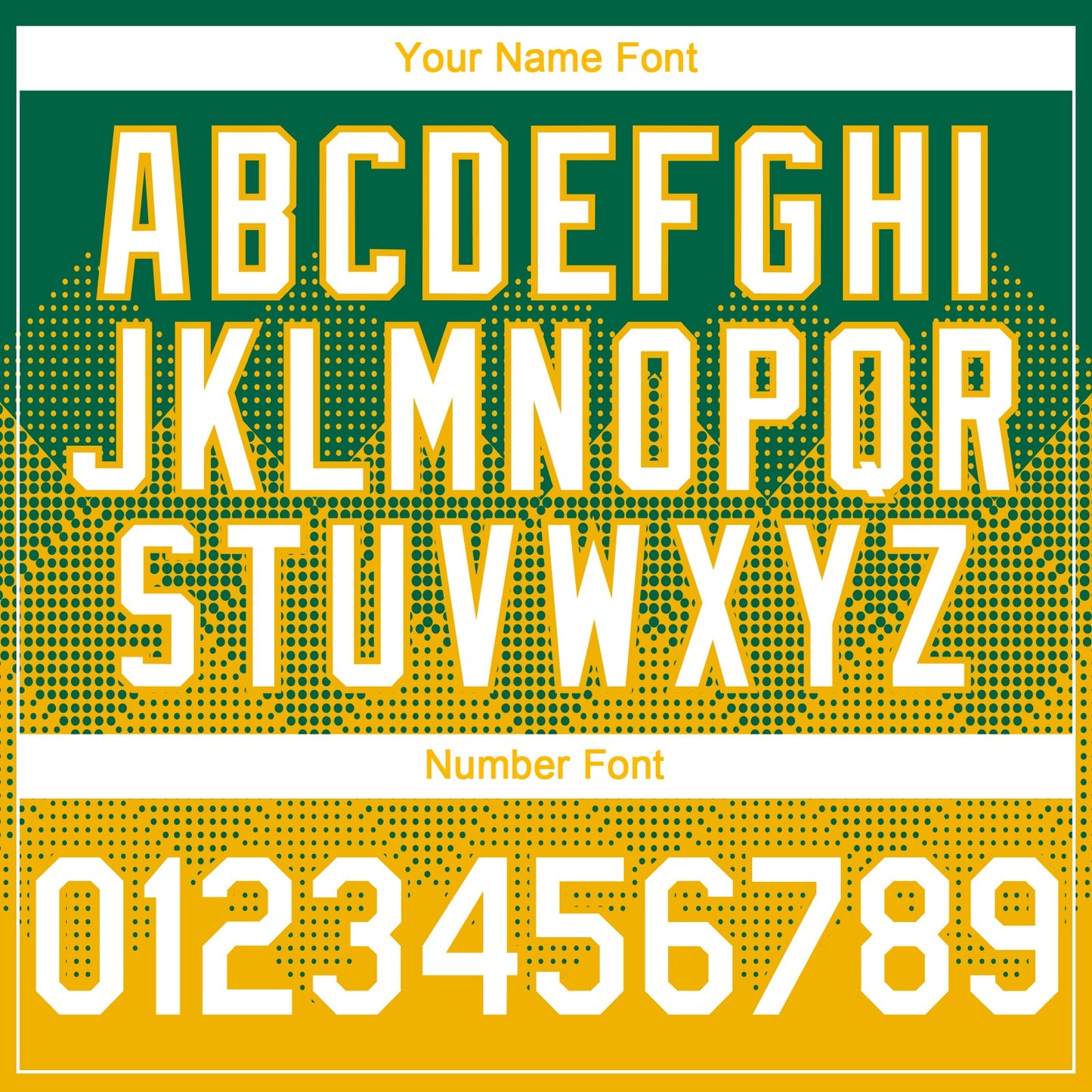 Custom Kelly Green White-Gold 3D Gradient Square Shape Authentic Baseball Jersey - Sky-Custom