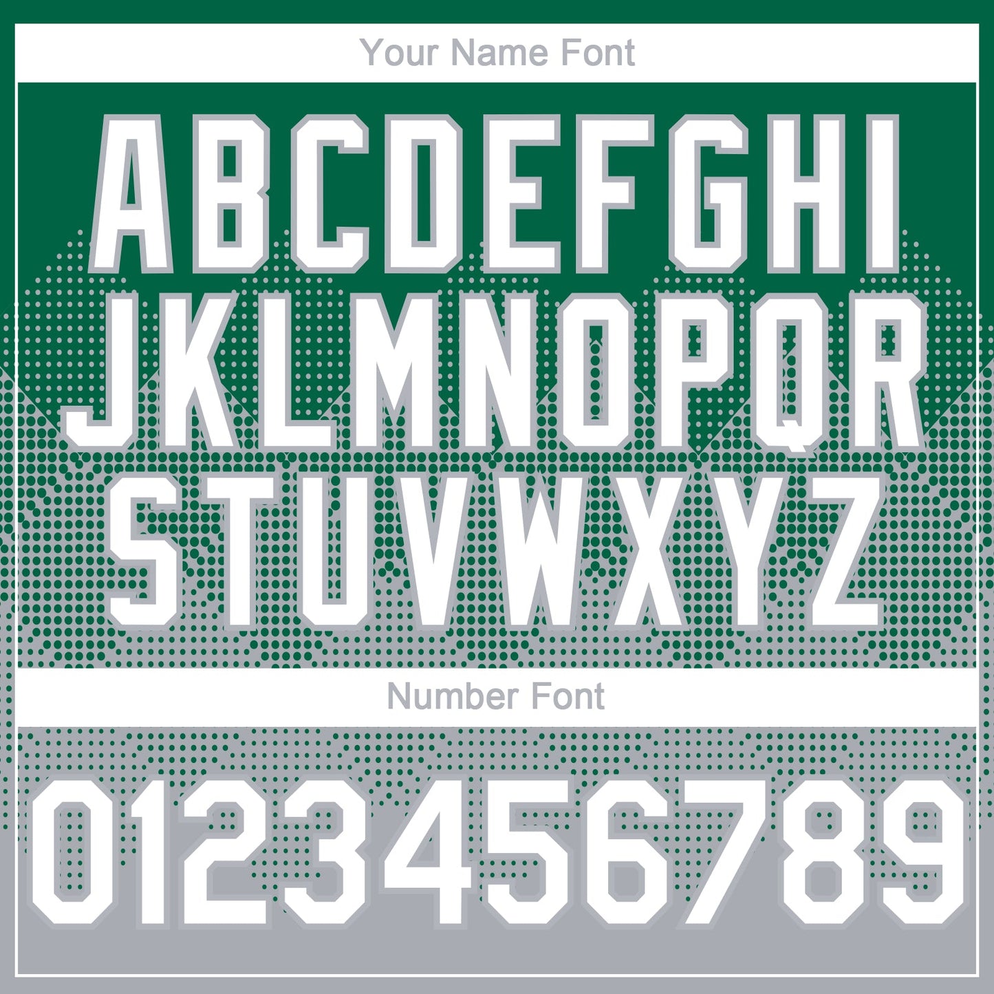 Custom Kelly Green White-Gray 3D Gradient Square Shape Authentic Baseball Jersey - Sky-Custom