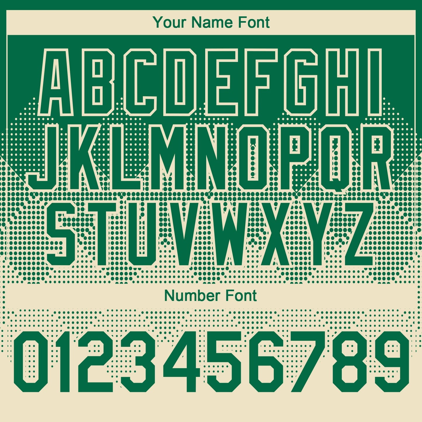 Custom Kelly Green Cream 3D Gradient Square Shape Authentic Baseball Jersey - Sky-Custom