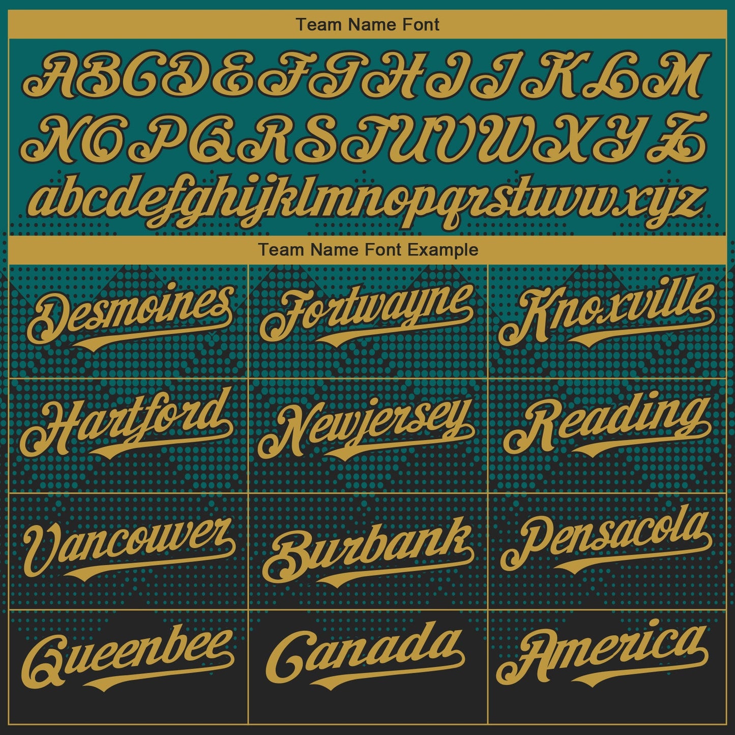 Custom Teal Old Gold-Black 3D Gradient Square Shape Authentic Baseball Jersey - Sky-Custom