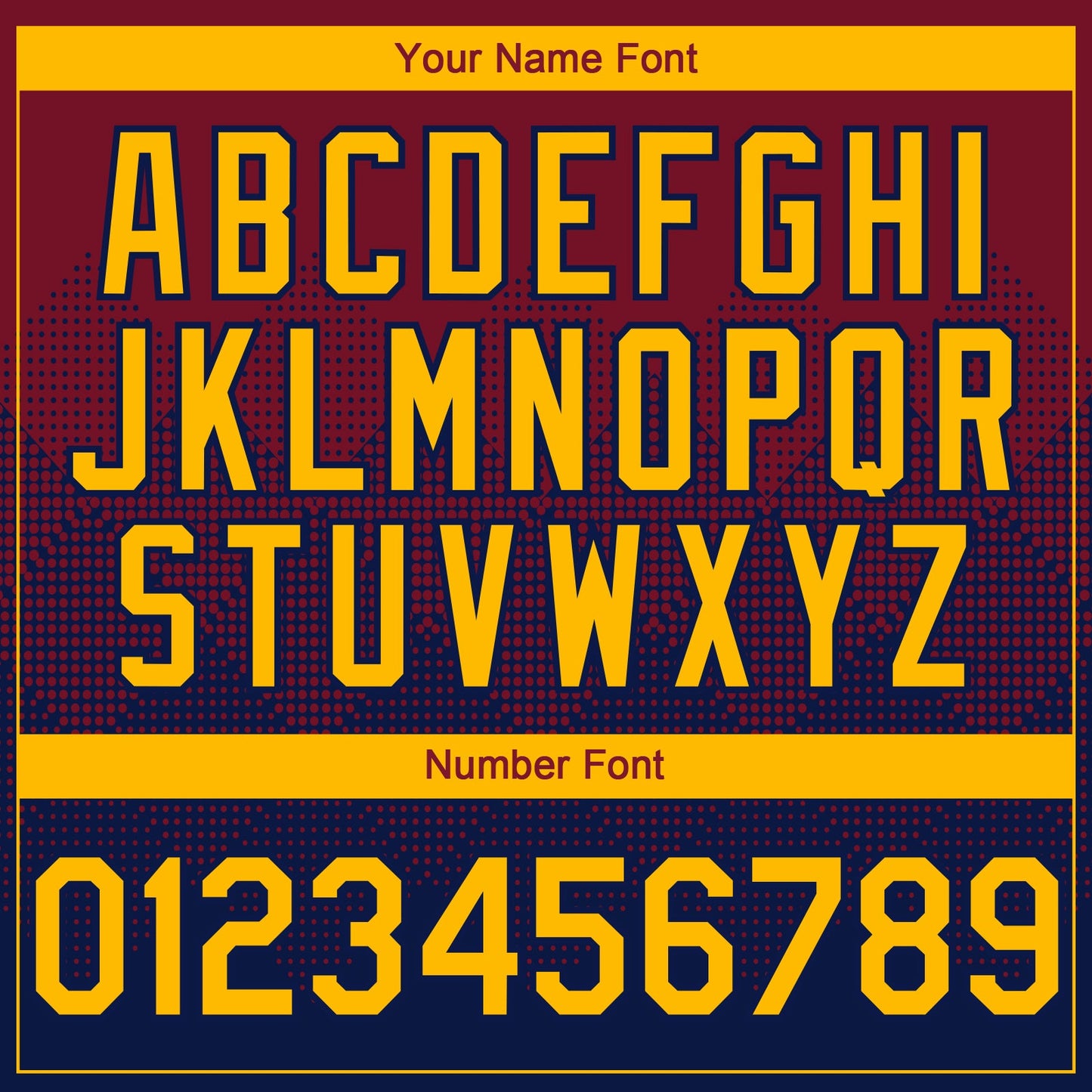 Custom Crimson Gold-Navy 3D Gradient Square Shape Authentic Baseball Jersey - Sky-Custom