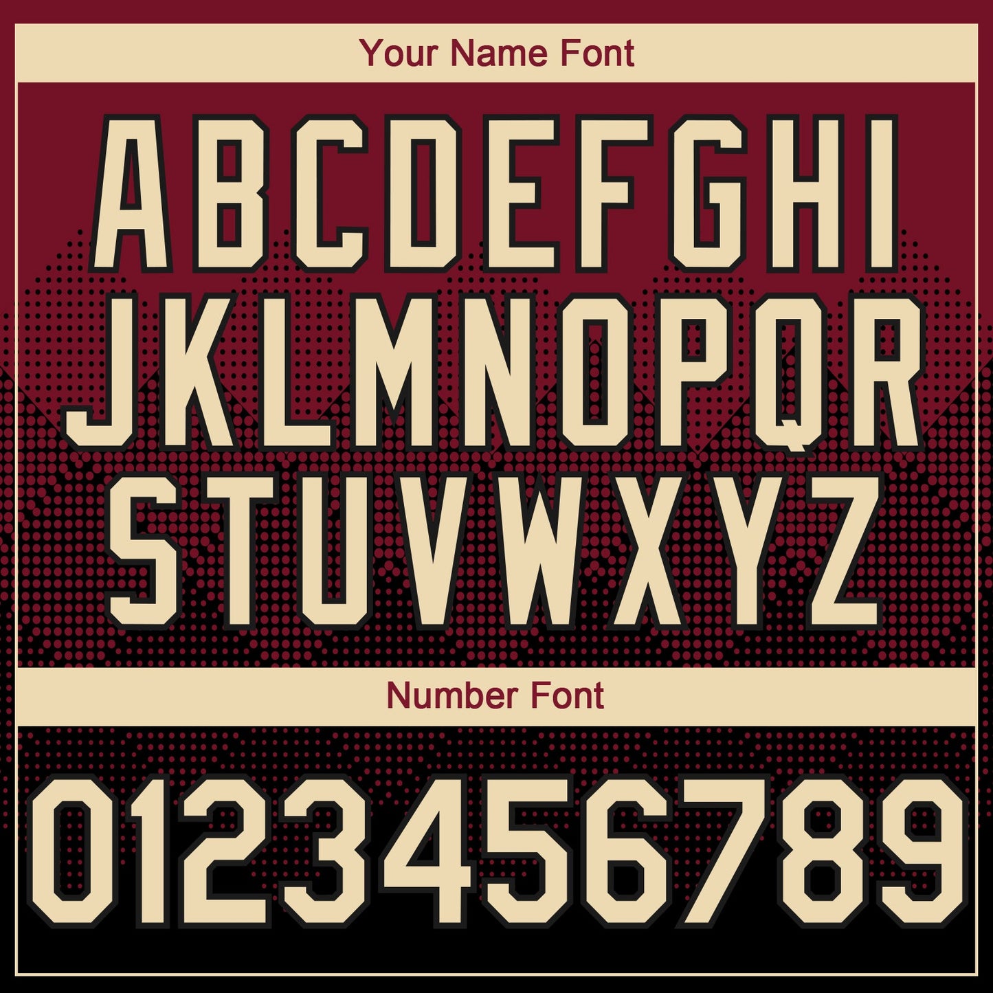 Custom Crimson Cream-Black 3D Gradient Square Shape Authentic Baseball Jersey - Sky-Custom