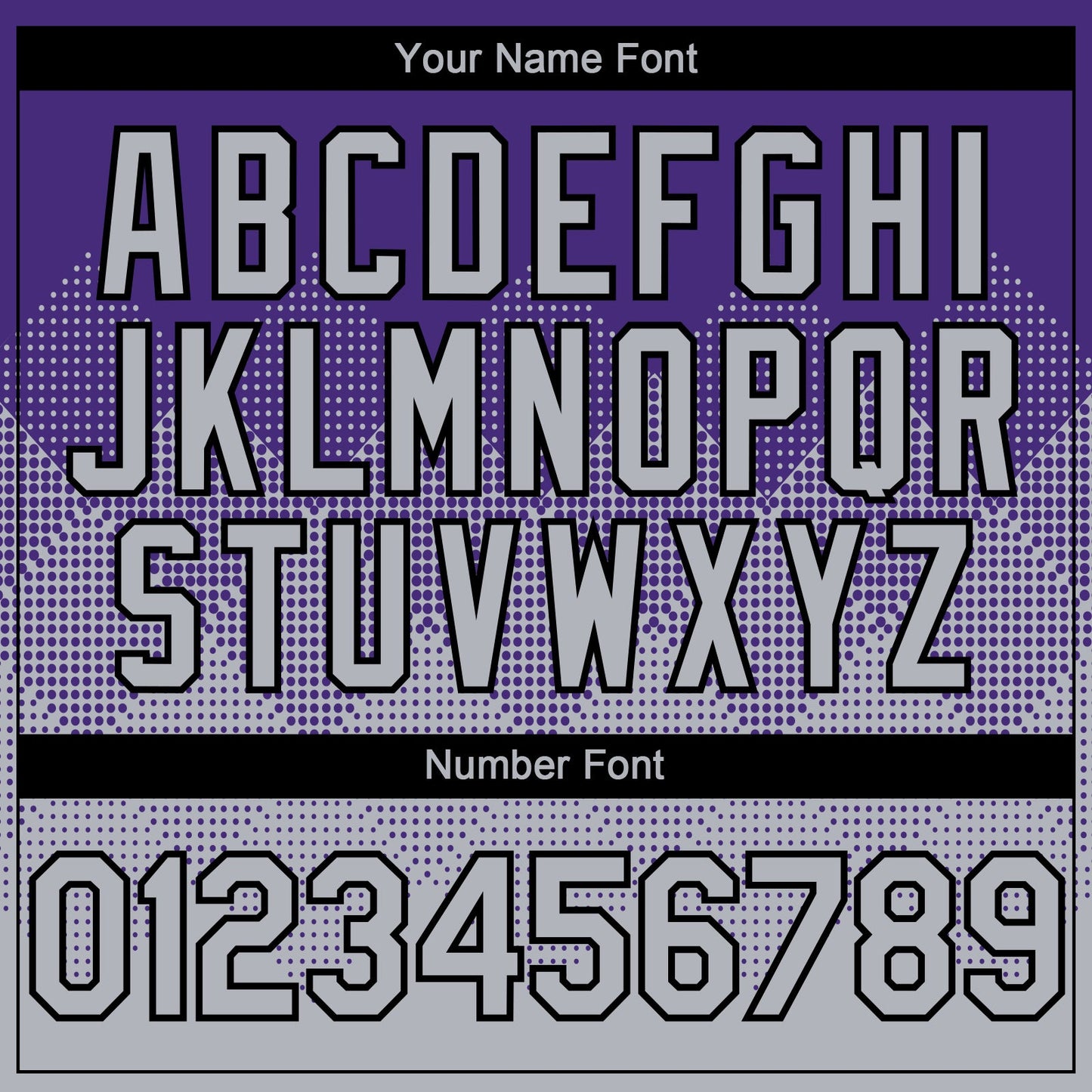 Custom Purple Gray-Black 3D Gradient Square Shape Authentic Baseball Jersey - Sky-Custom