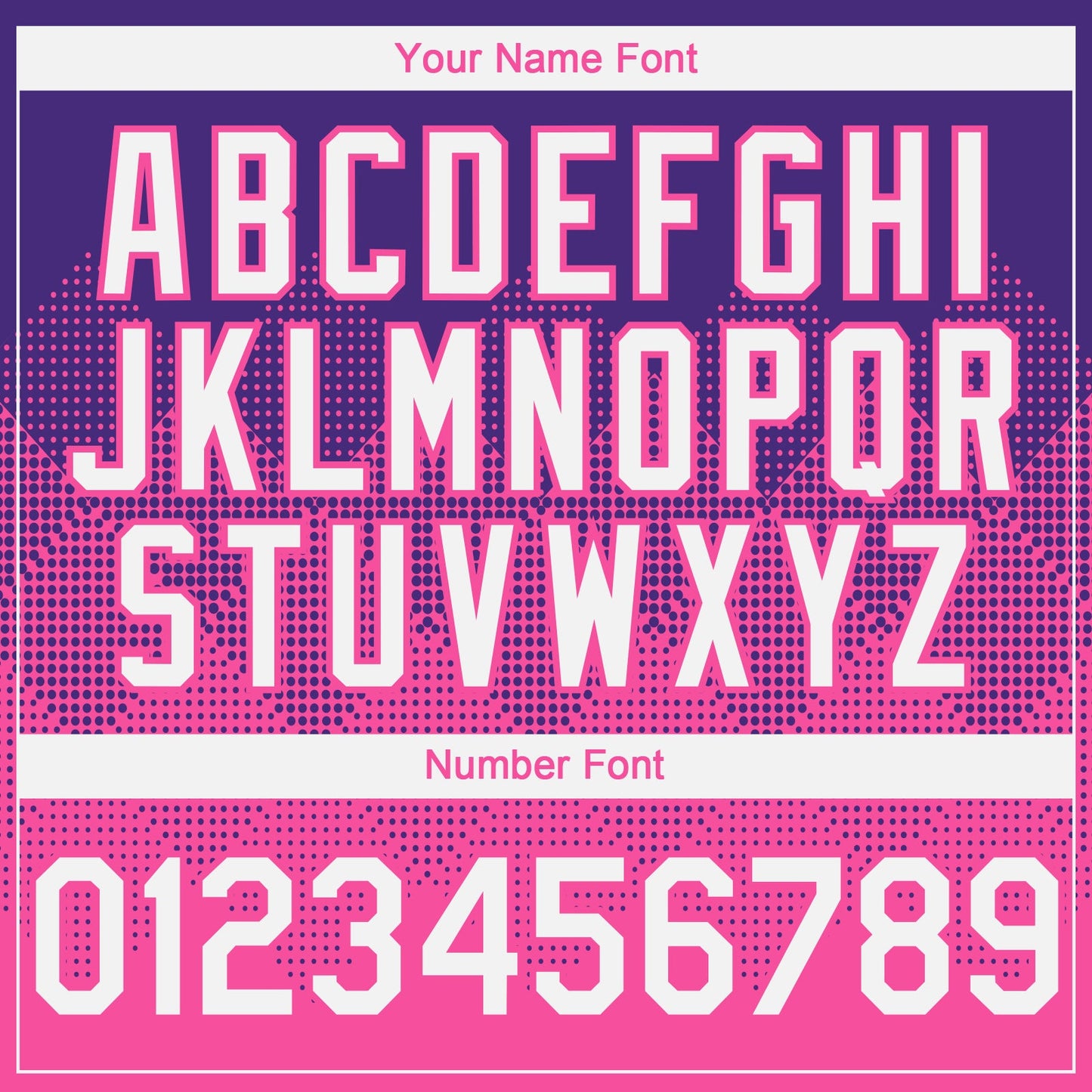 Custom Purple White-Pink 3D Gradient Square Shape Authentic Baseball Jersey - Sky-Custom