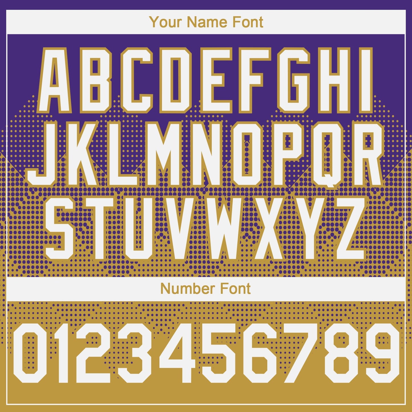 Custom Purple White-Old Gold 3D Gradient Square Shape Authentic Baseball Jersey - Sky-Custom