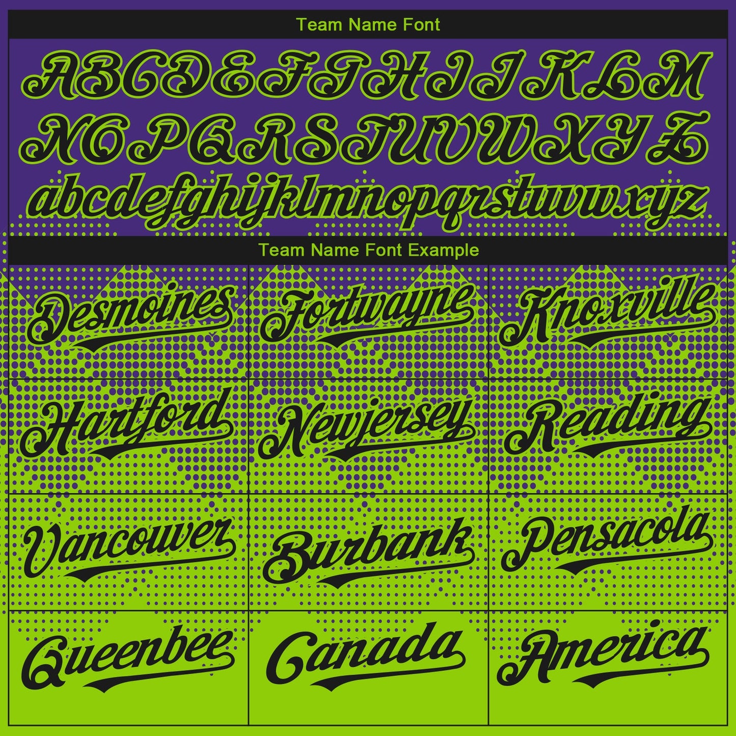 Custom Purple Black-Neon Green 3D Gradient Square Shape Authentic Baseball Jersey - Sky-Custom