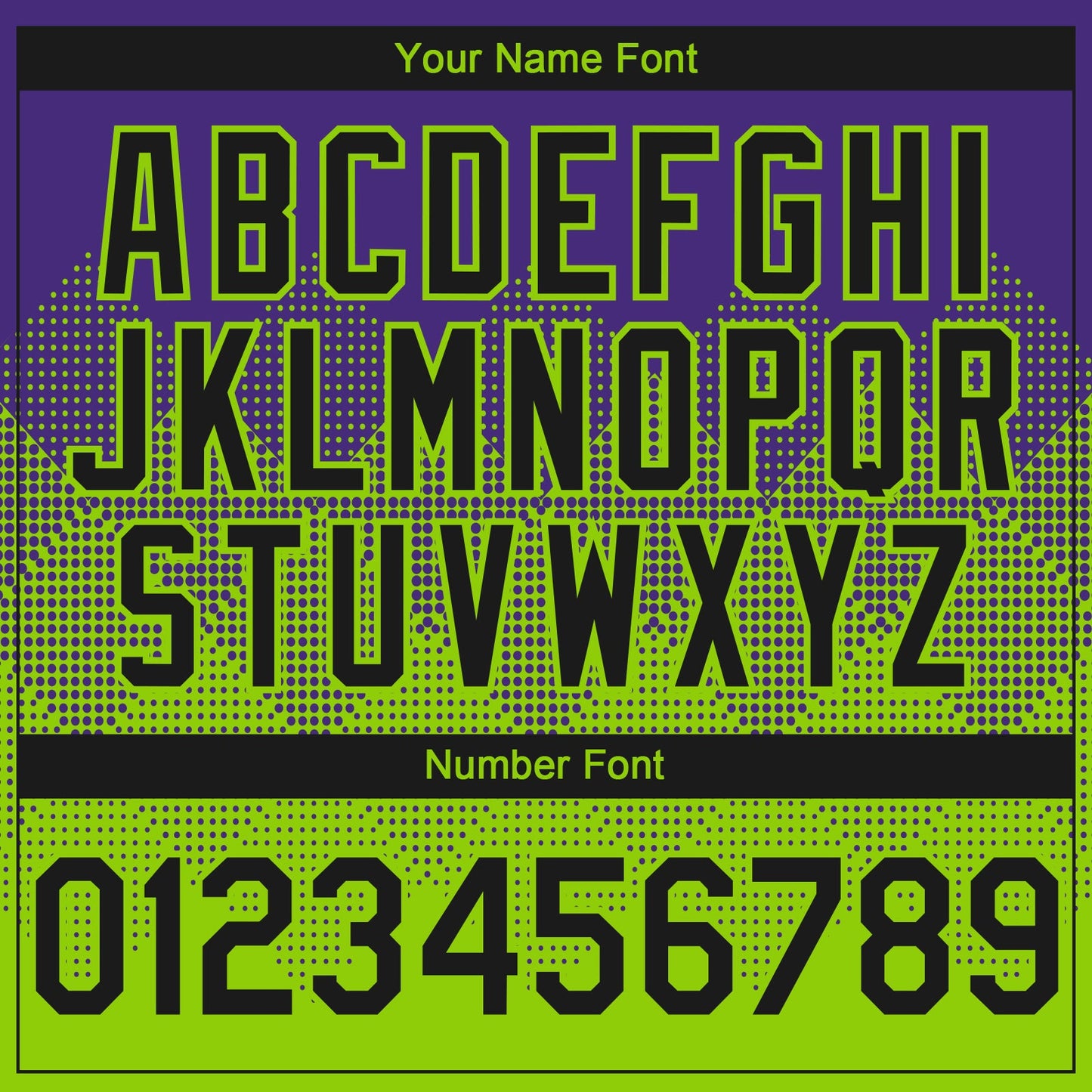 Custom Purple Black-Neon Green 3D Gradient Square Shape Authentic Baseball Jersey - Sky-Custom