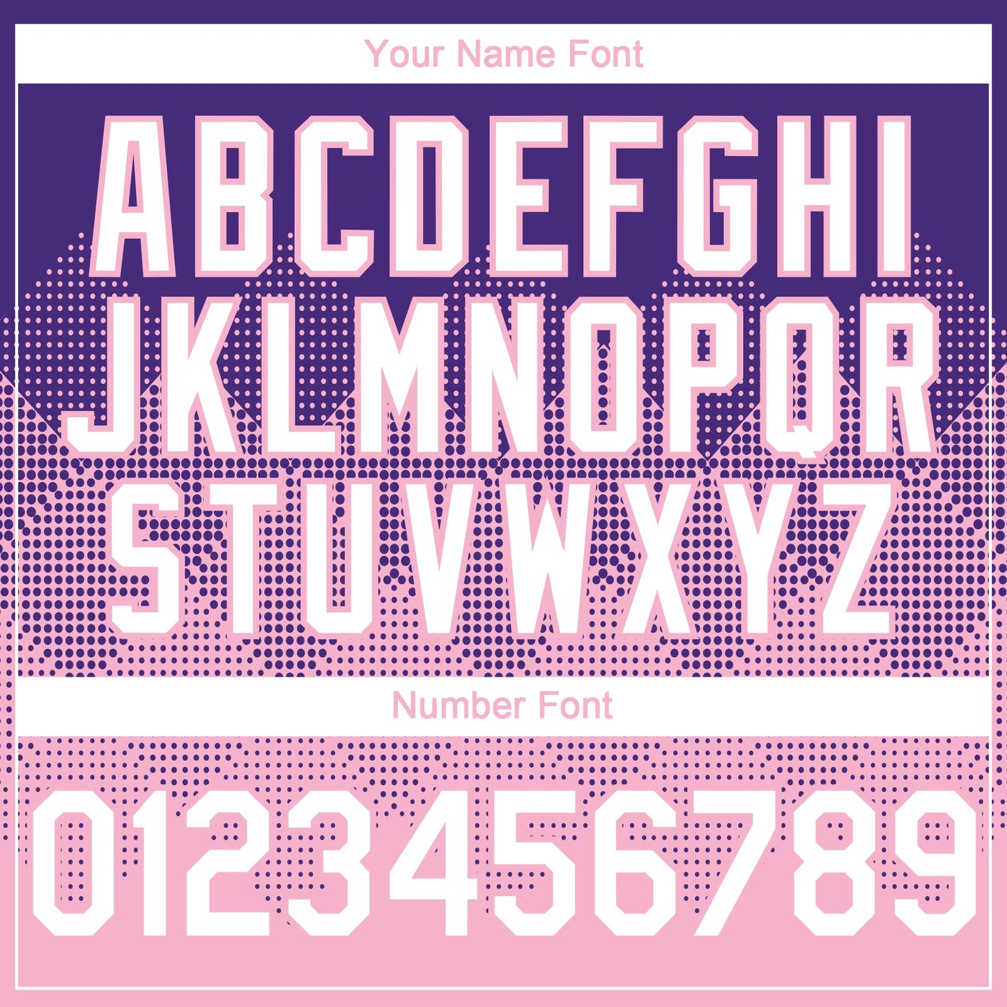 Custom Purple White-Light Pink 3D Gradient Square Shape Authentic Baseball Jersey - Sky-Custom