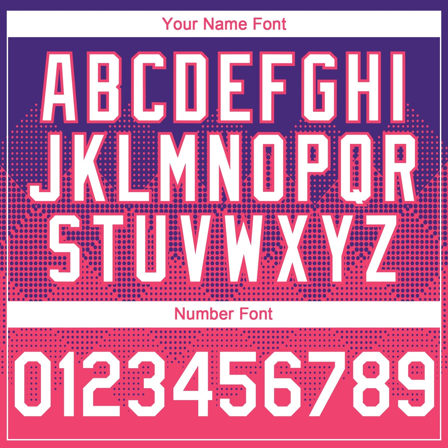 Custom Purple White-Neon Pink 3D Gradient Square Shape Authentic Baseball Jersey - Sky-Custom