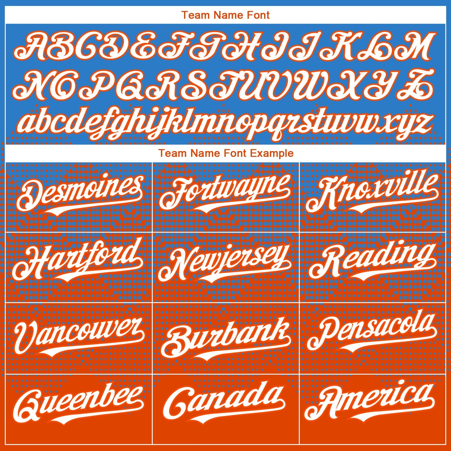 Custom Electric Blue White-Orange 3D Gradient Square Shape Authentic Baseball Jersey - Sky-Custom