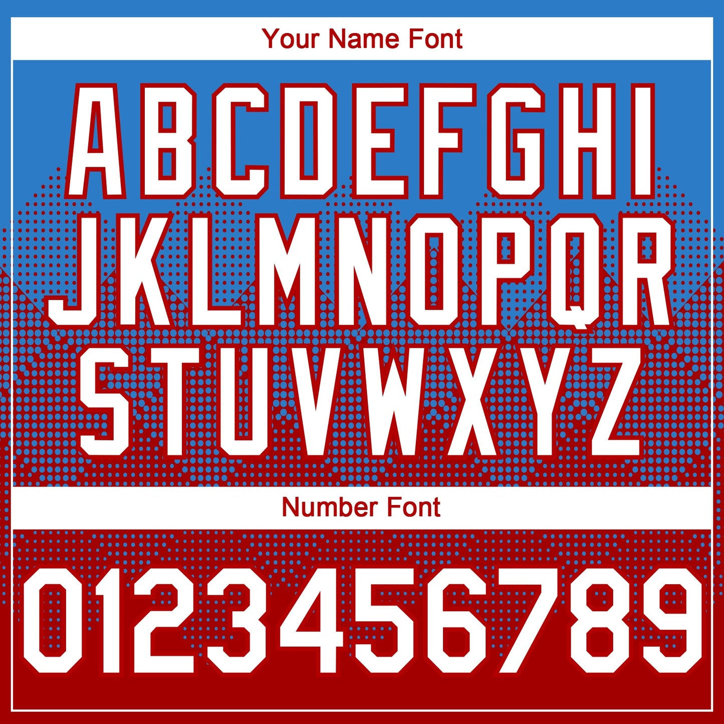 Custom Electric Blue White-Red 3D Gradient Square Shape Authentic Baseball Jersey - Sky-Custom