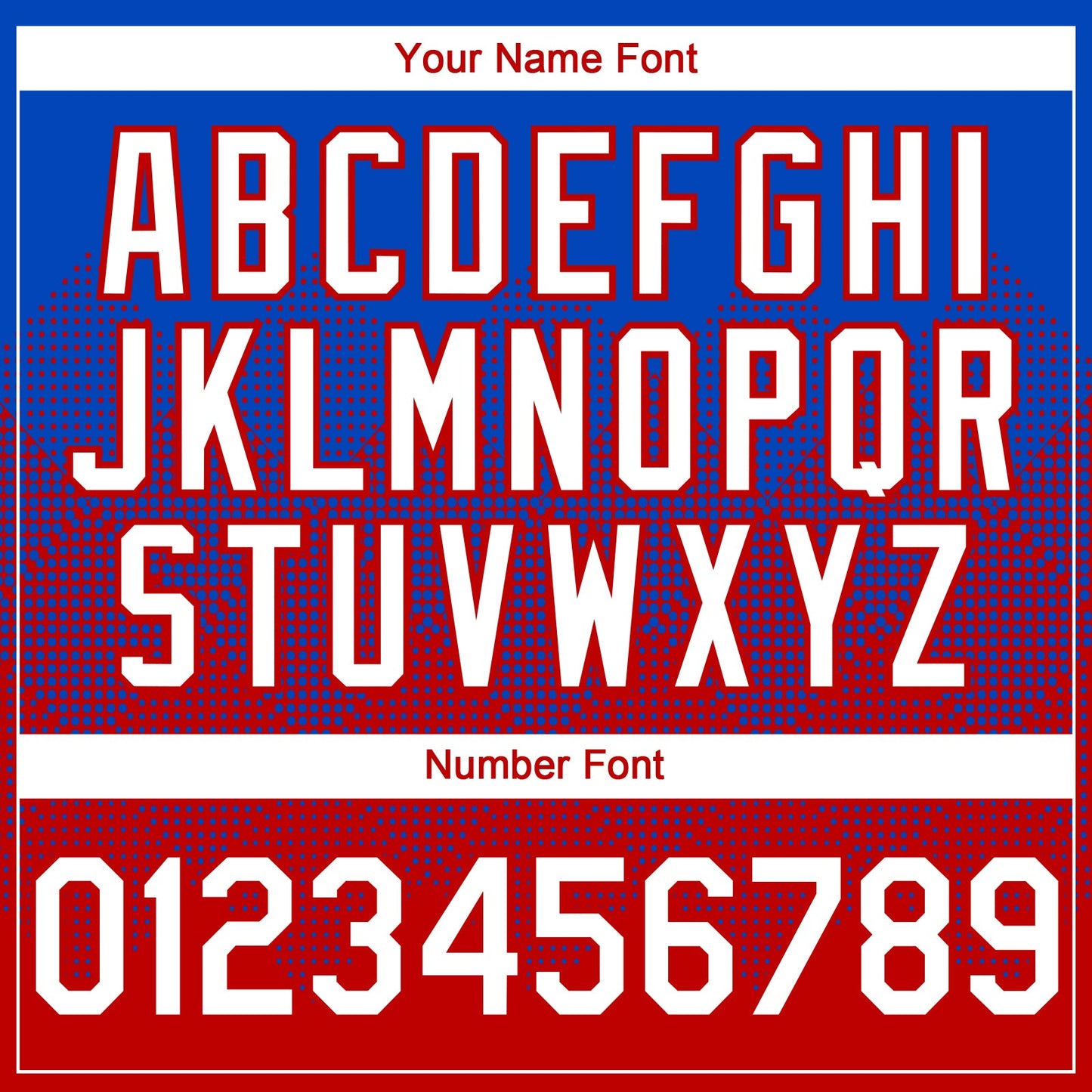 Custom Thunder Blue White-Red 3D Gradient Square Shape Authentic Baseball Jersey - Sky-Custom