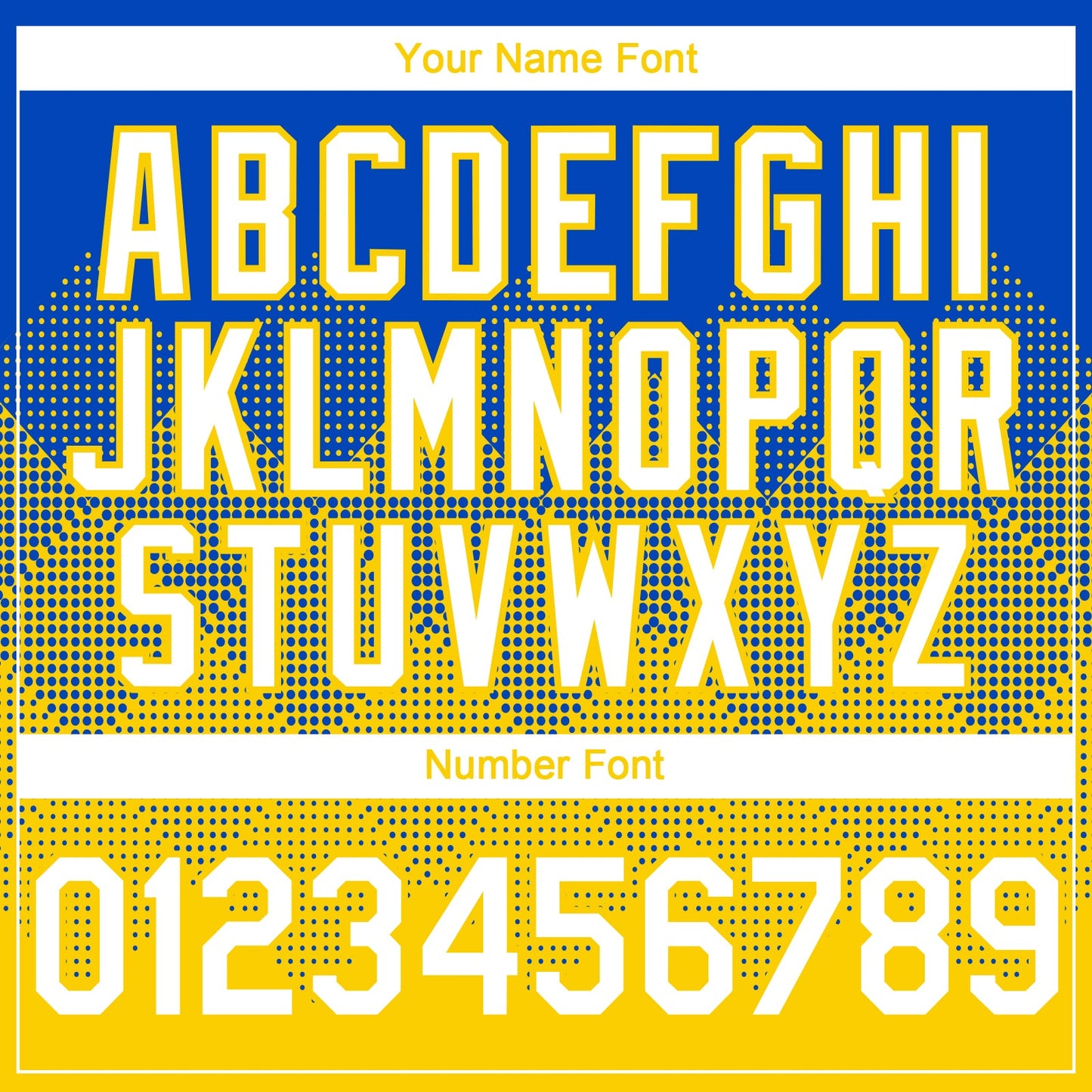 Custom Thunder Blue White-Yellow 3D Gradient Square Shape Authentic Baseball Jersey - Sky-Custom