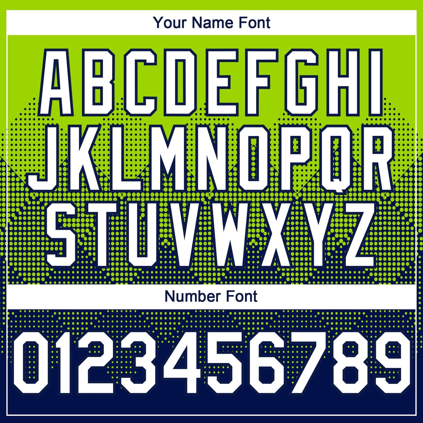 Custom Neon Green White-Navy 3D Gradient Square Shape Authentic Baseball Jersey - Sky-Custom