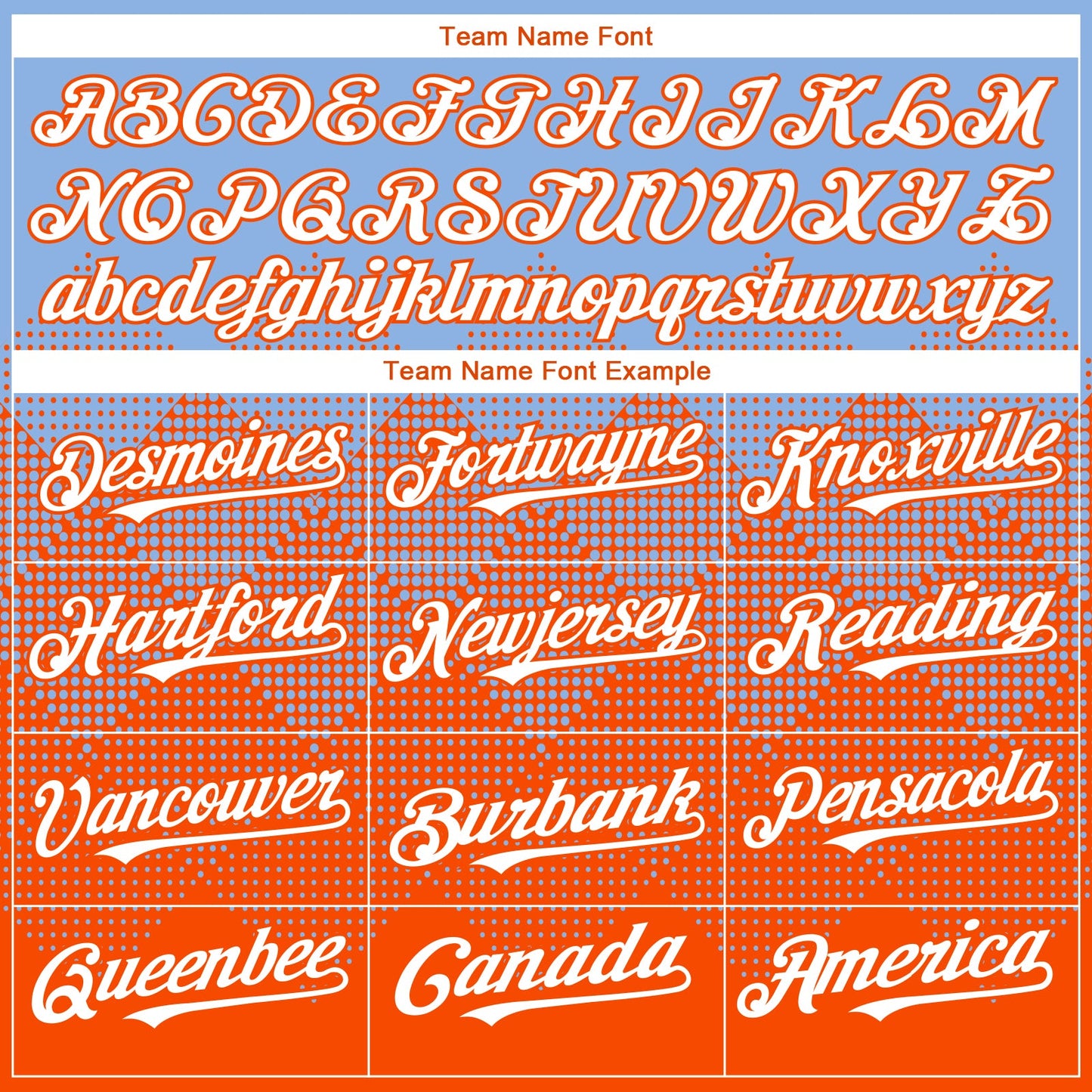 Custom Light Blue White-Orange 3D Gradient Square Shape Authentic Baseball Jersey - Sky-Custom