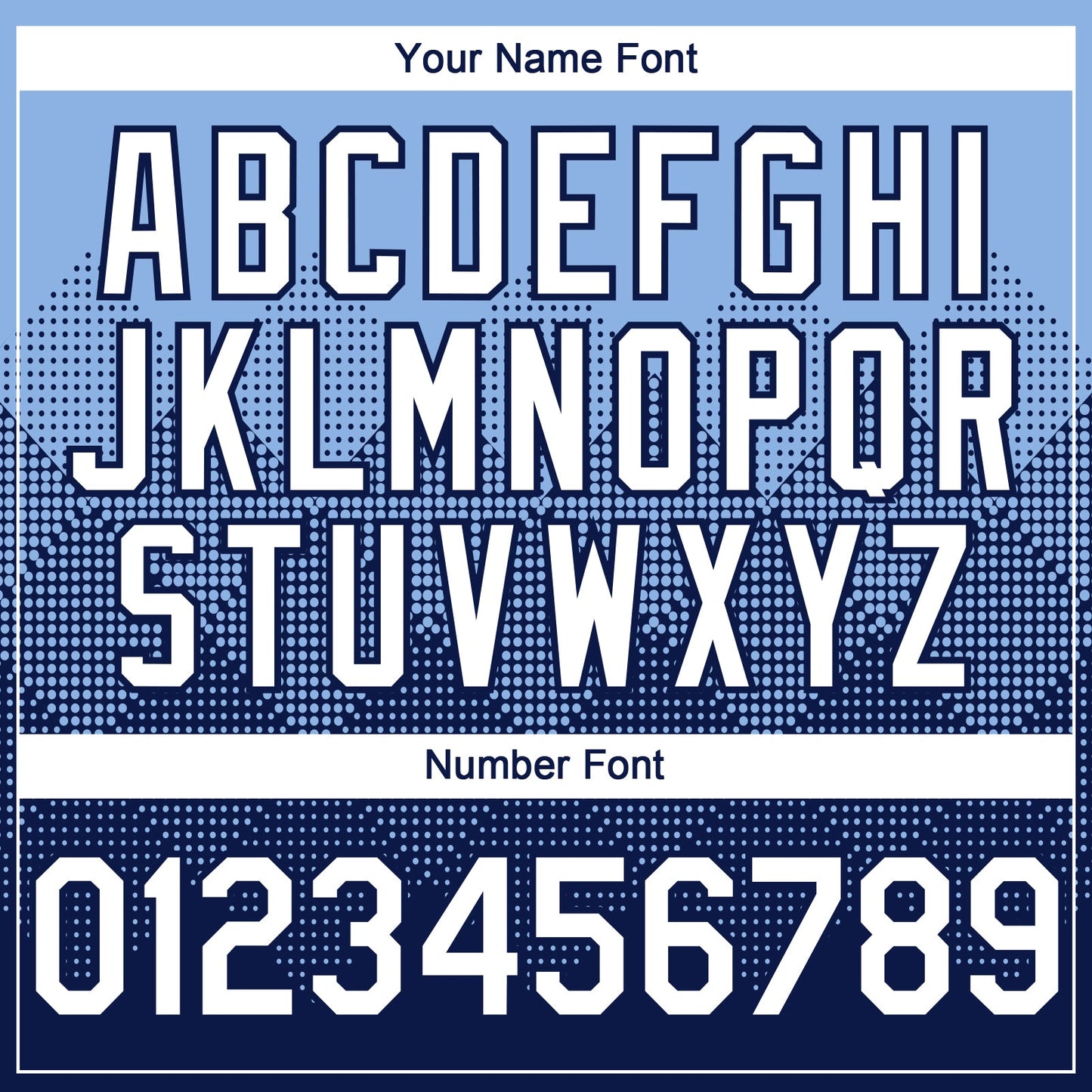 Custom Light Blue White-Navy 3D Gradient Square Shape Authentic Baseball Jersey - Sky-Custom