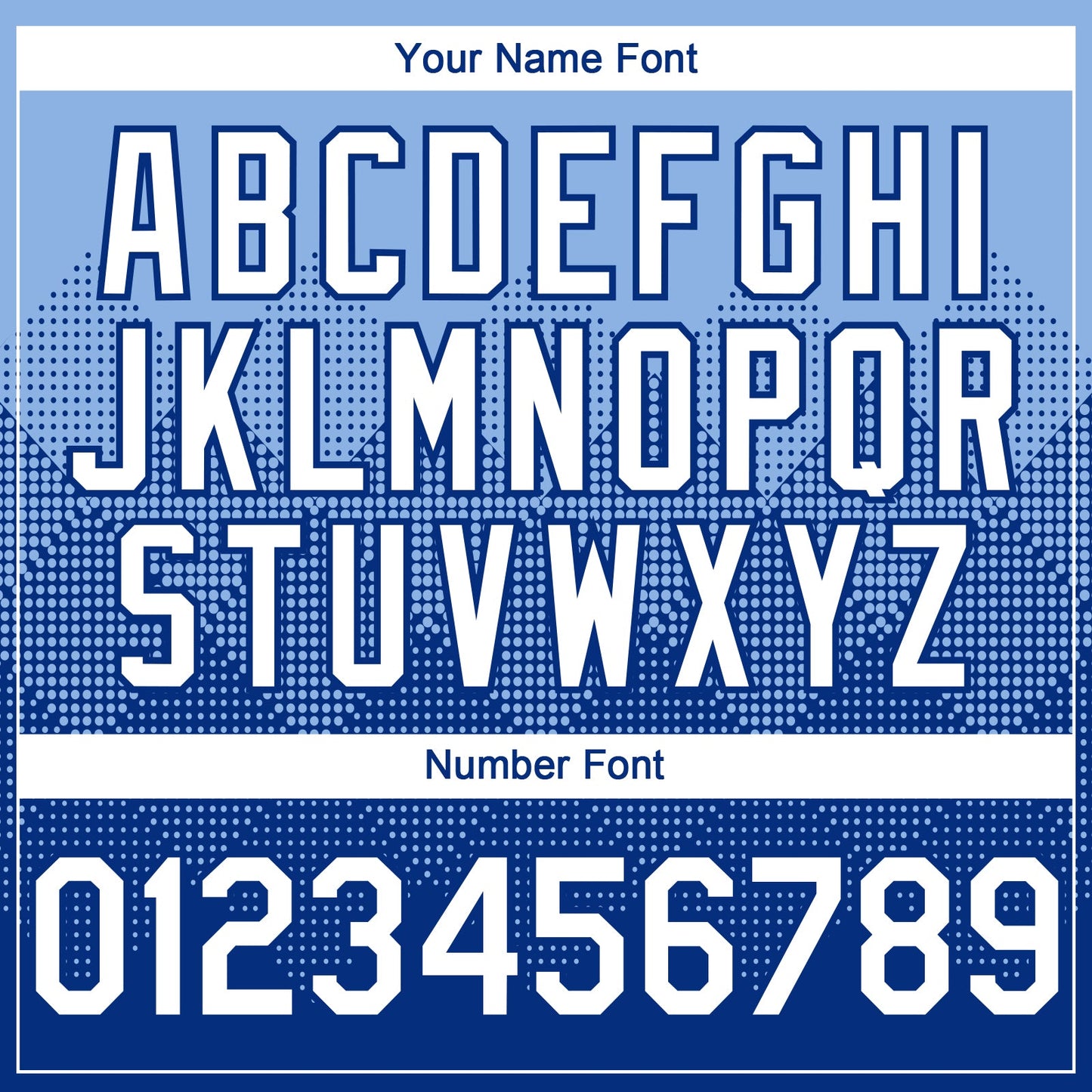 Custom Light Blue White-Royal 3D Gradient Square Shape Authentic Baseball Jersey - Sky-Custom