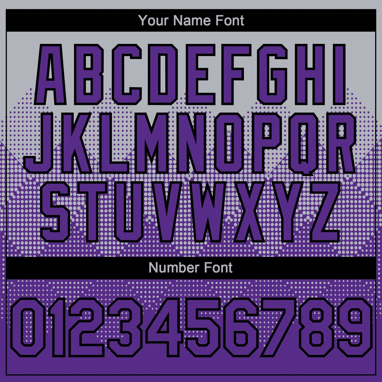 Custom Gray Purple-Black 3D Gradient Square Shape Authentic Baseball Jersey - Sky-Custom