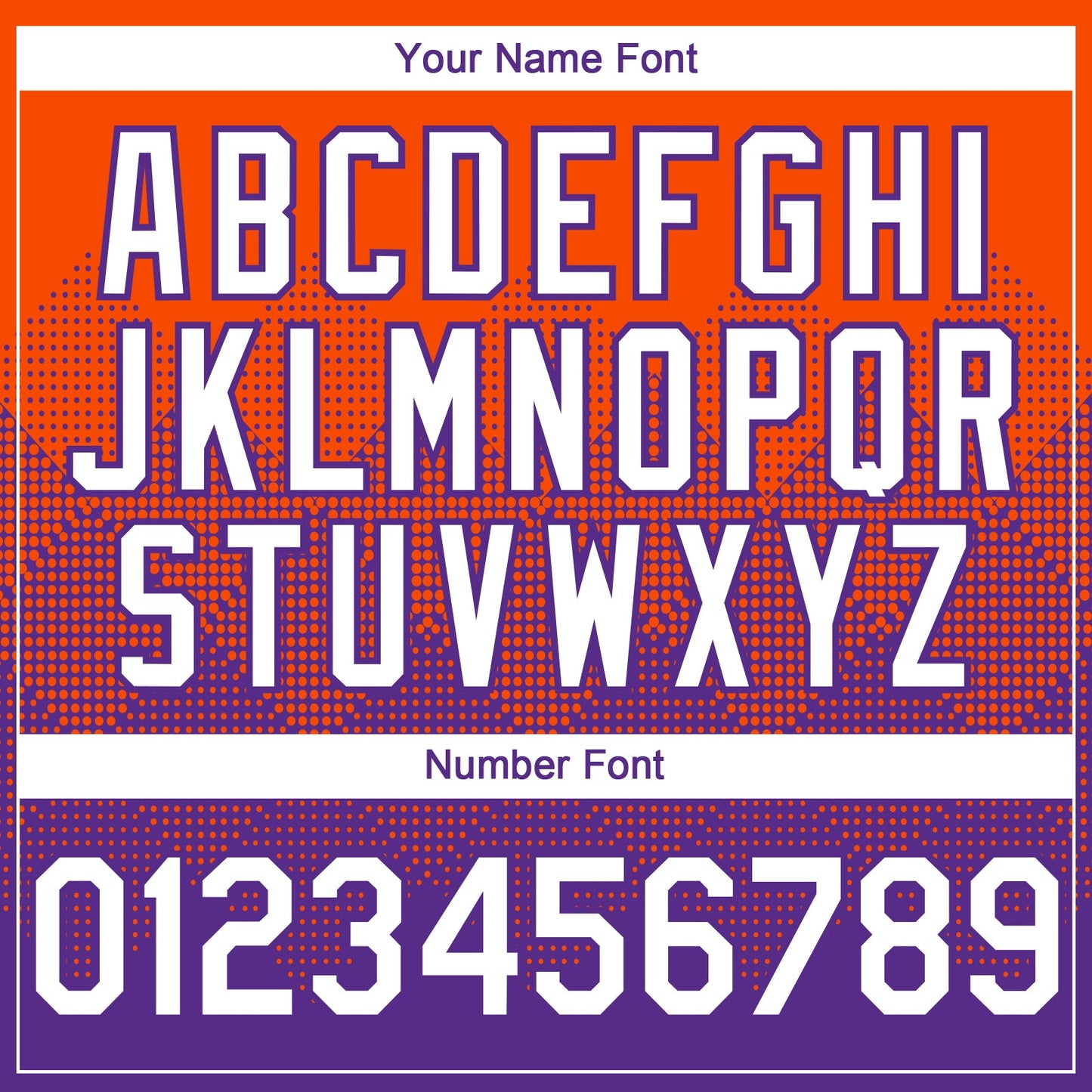 Custom Orange White-Purple 3D Gradient Square Shape Authentic Baseball Jersey - Sky-Custom