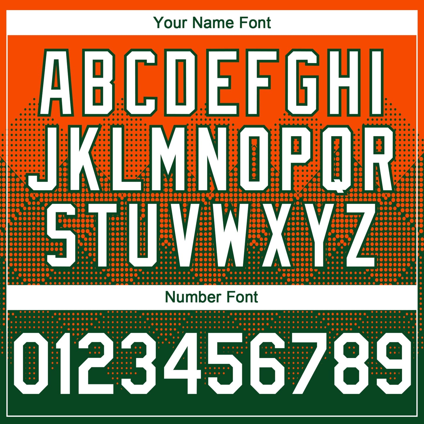 Custom Orange White-Green 3D Gradient Square Shape Authentic Baseball Jersey - Sky-Custom