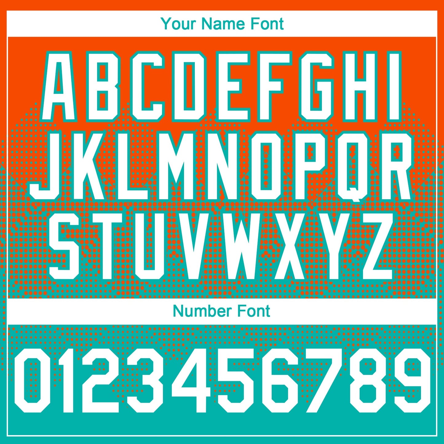 Custom Orange White-Aqua 3D Gradient Square Shape Authentic Baseball Jersey - Sky-Custom